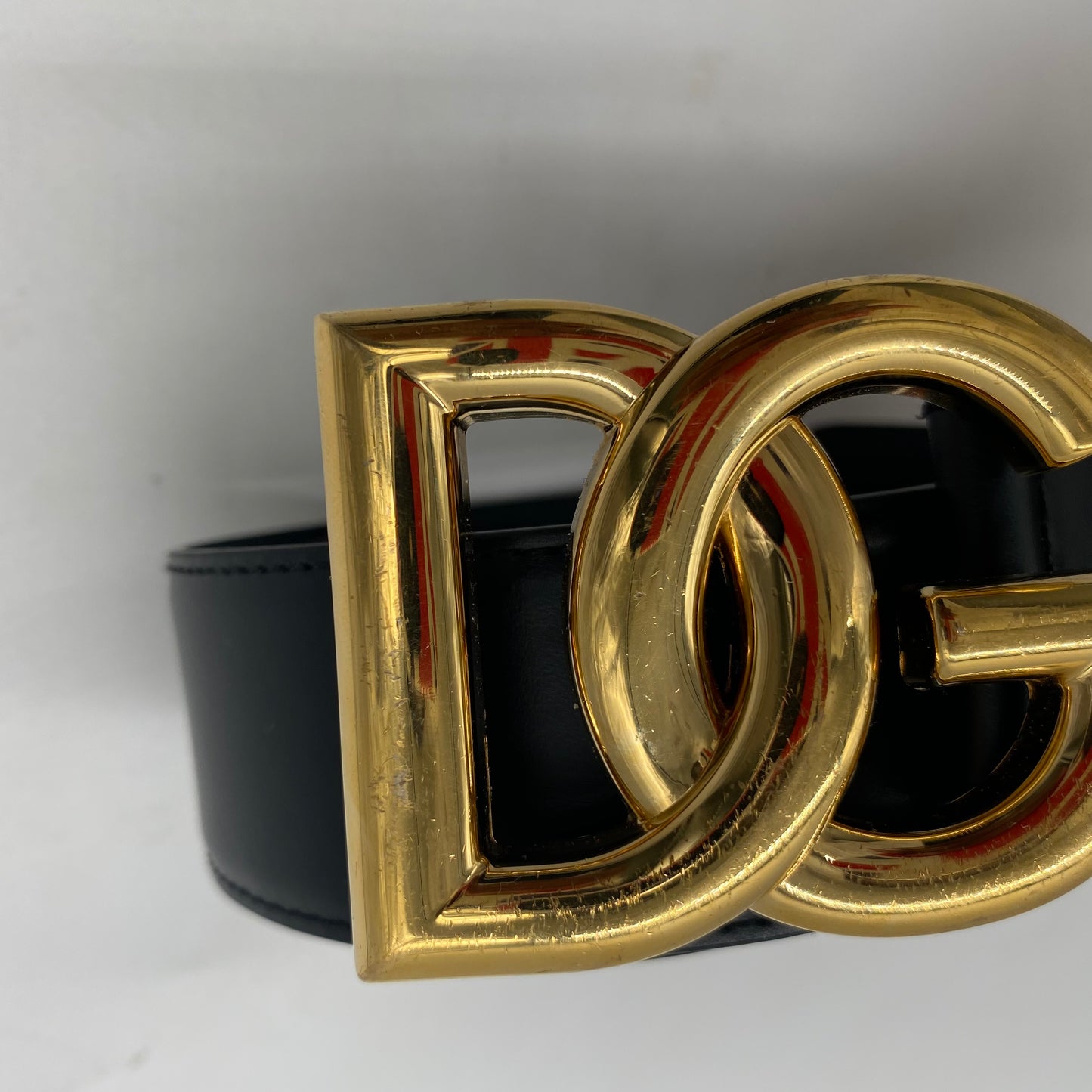 Dolce & Gabbana Black Leather Belt