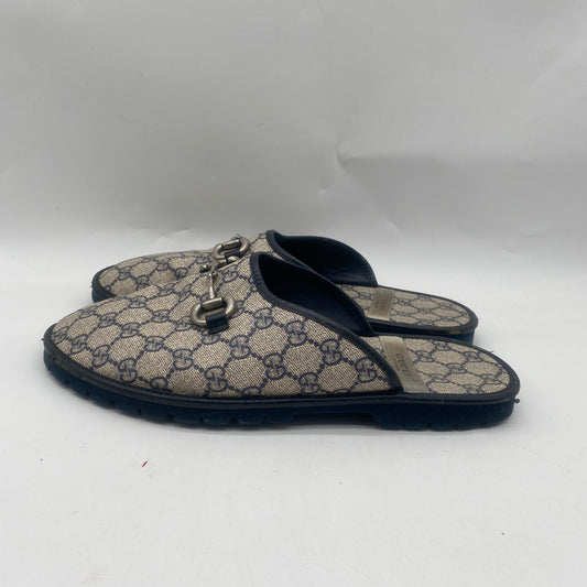 Gucci Men's Monogram Slippers