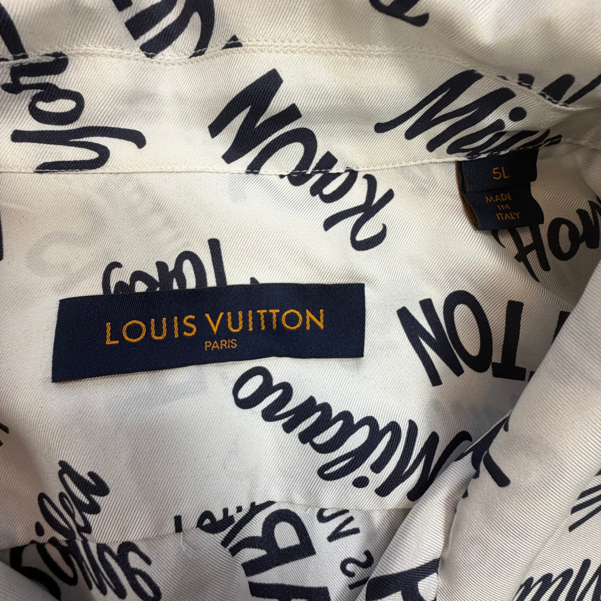 Louis Vuitton Silk Short Sleeve Shirt