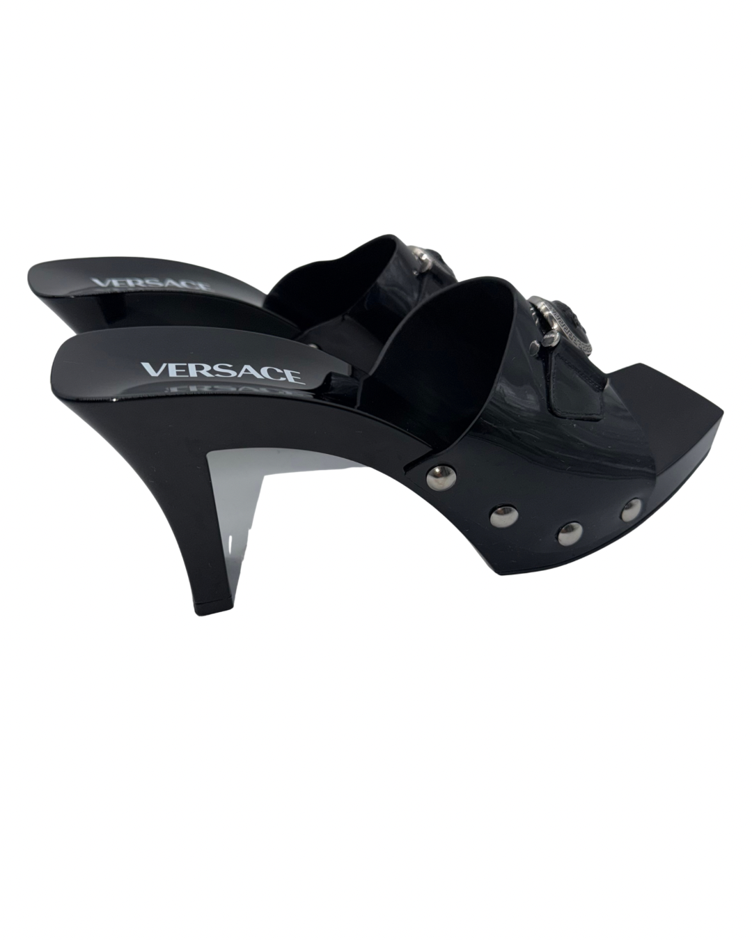 Versace Black Heel Sandal