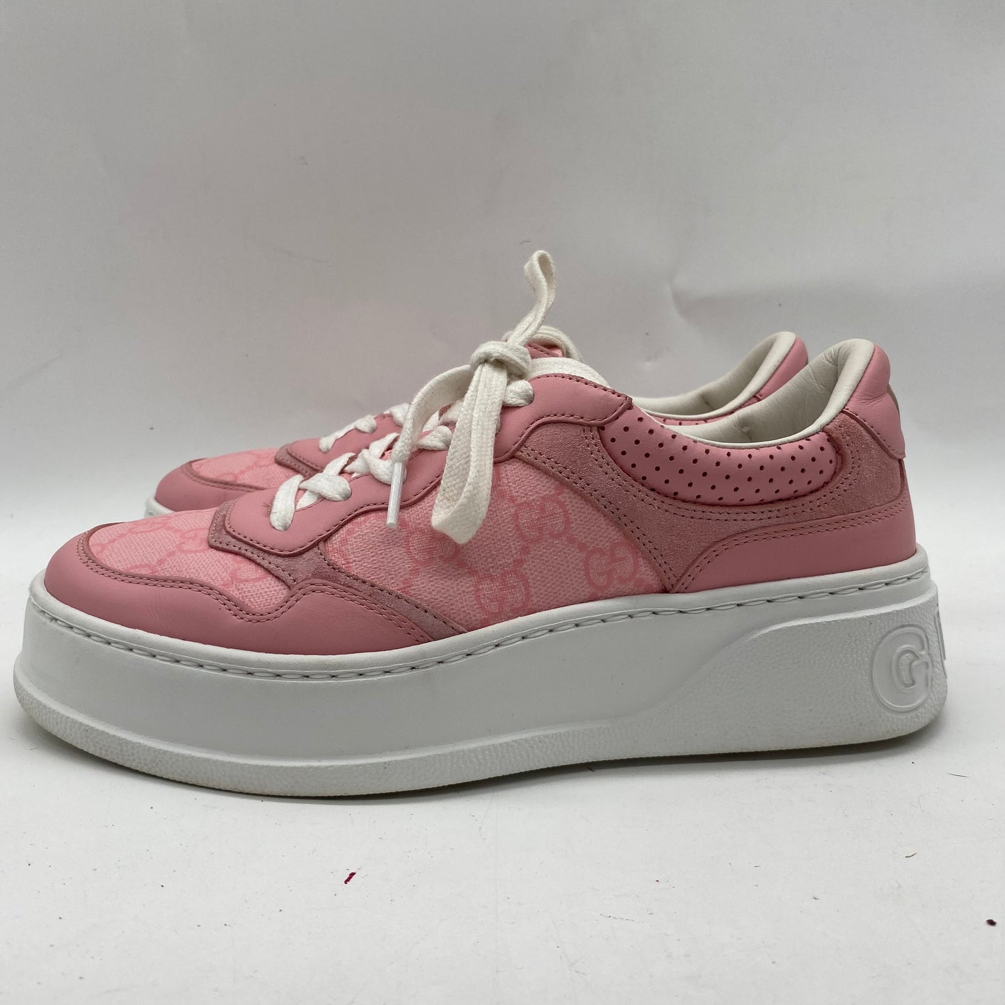 Gucci Pink/White Sneakers