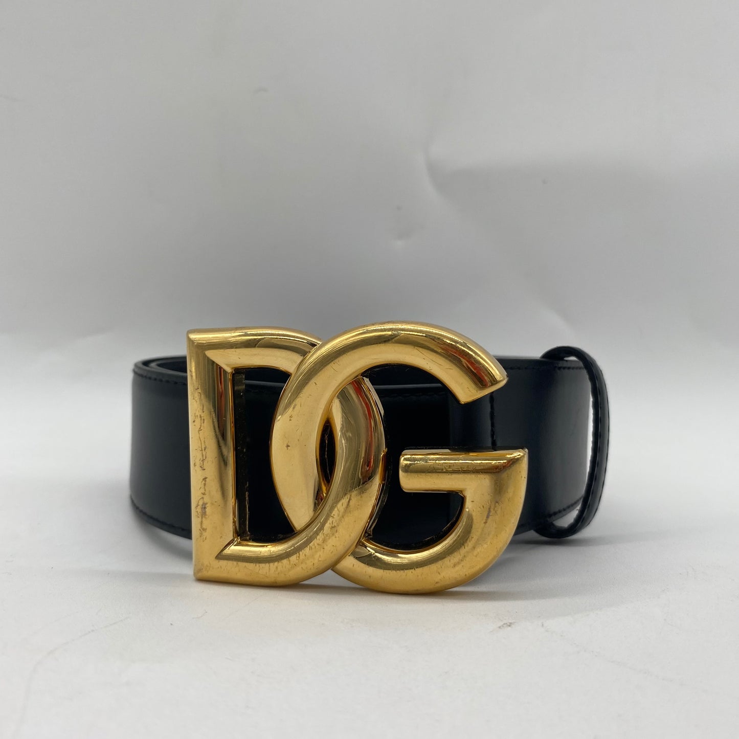 Dolce & Gabbana Black Leather Belt