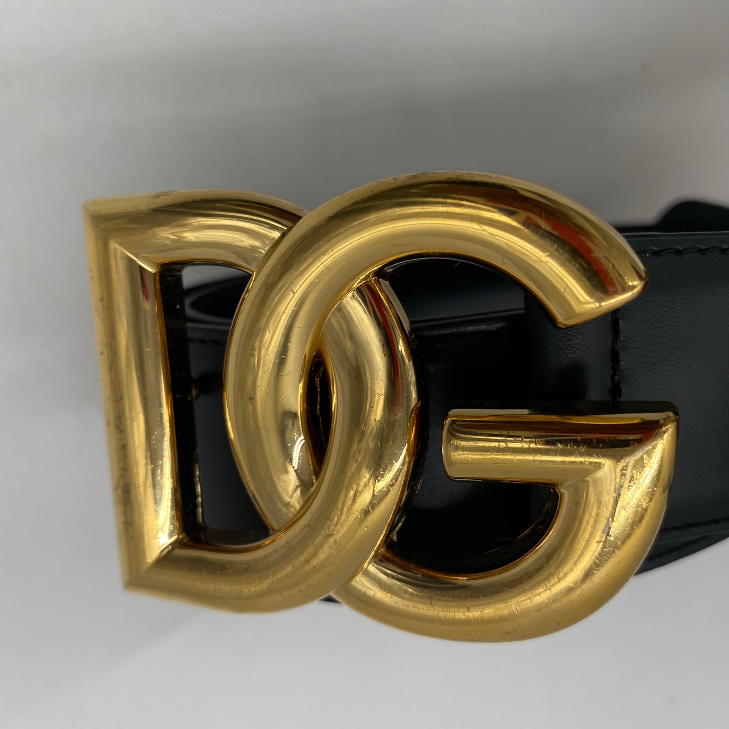 Dolce & Gabbana Black Leather Belt