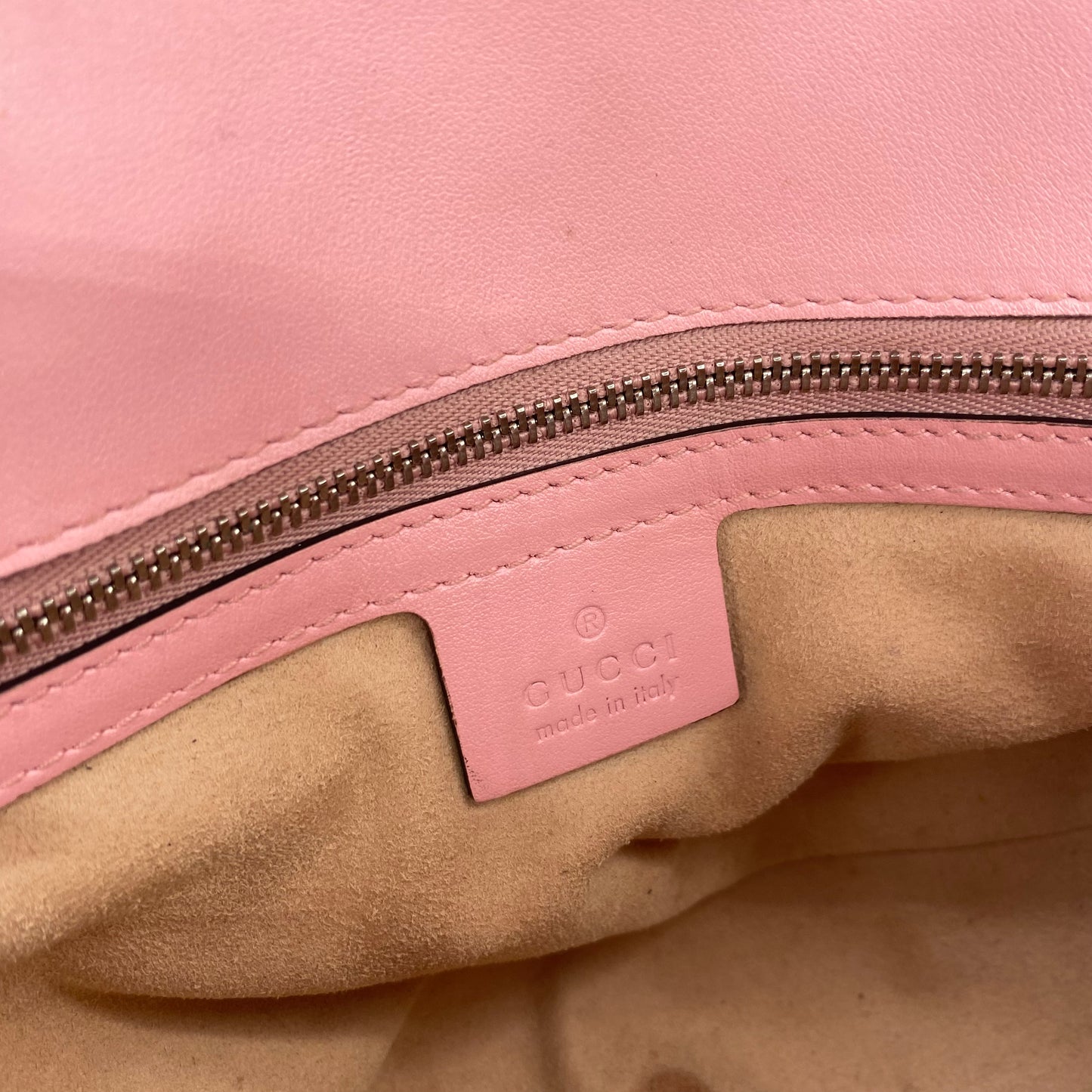 Gucci Pink Quilted Shoulder Bag