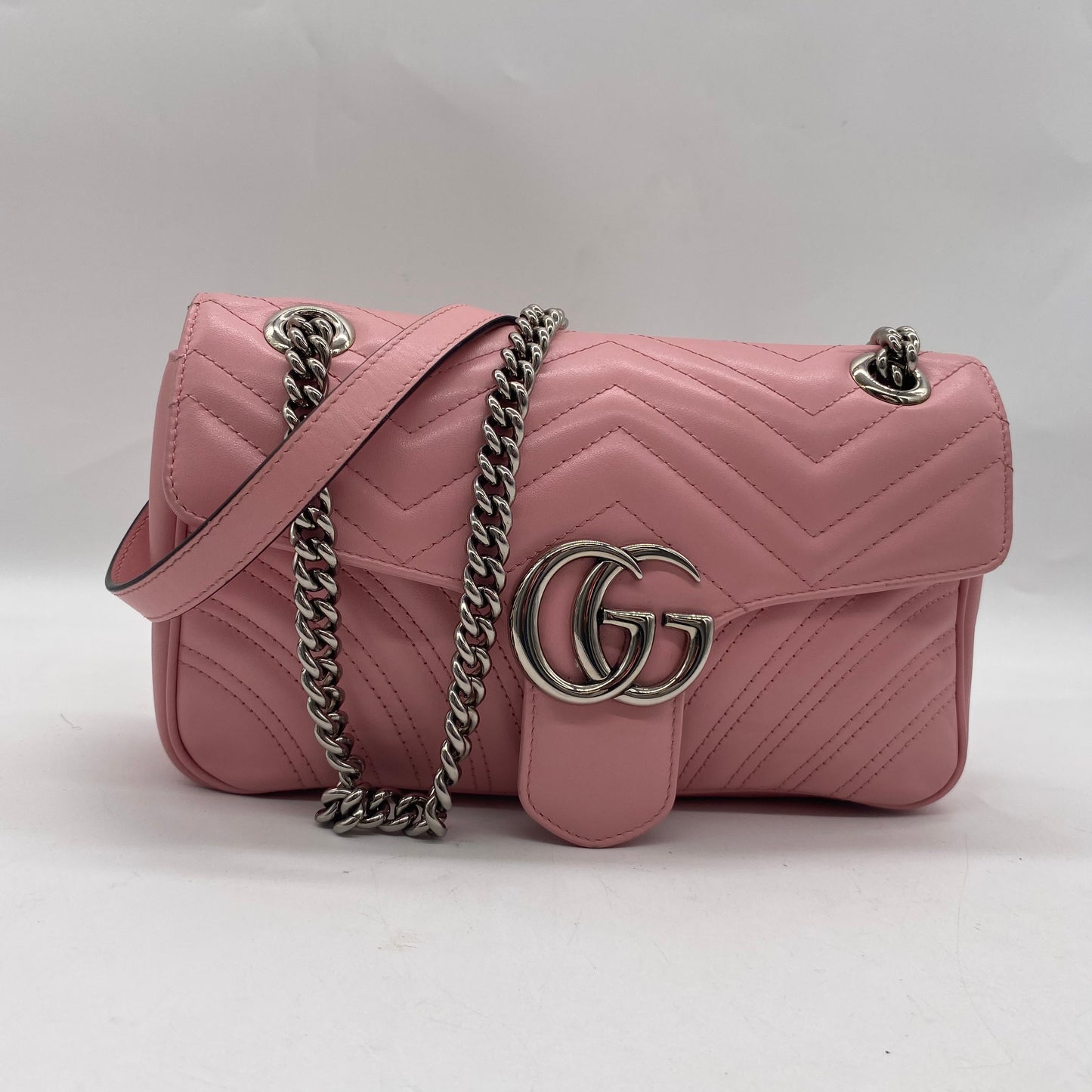 Gucci Pink Quilted Shoulder Bag