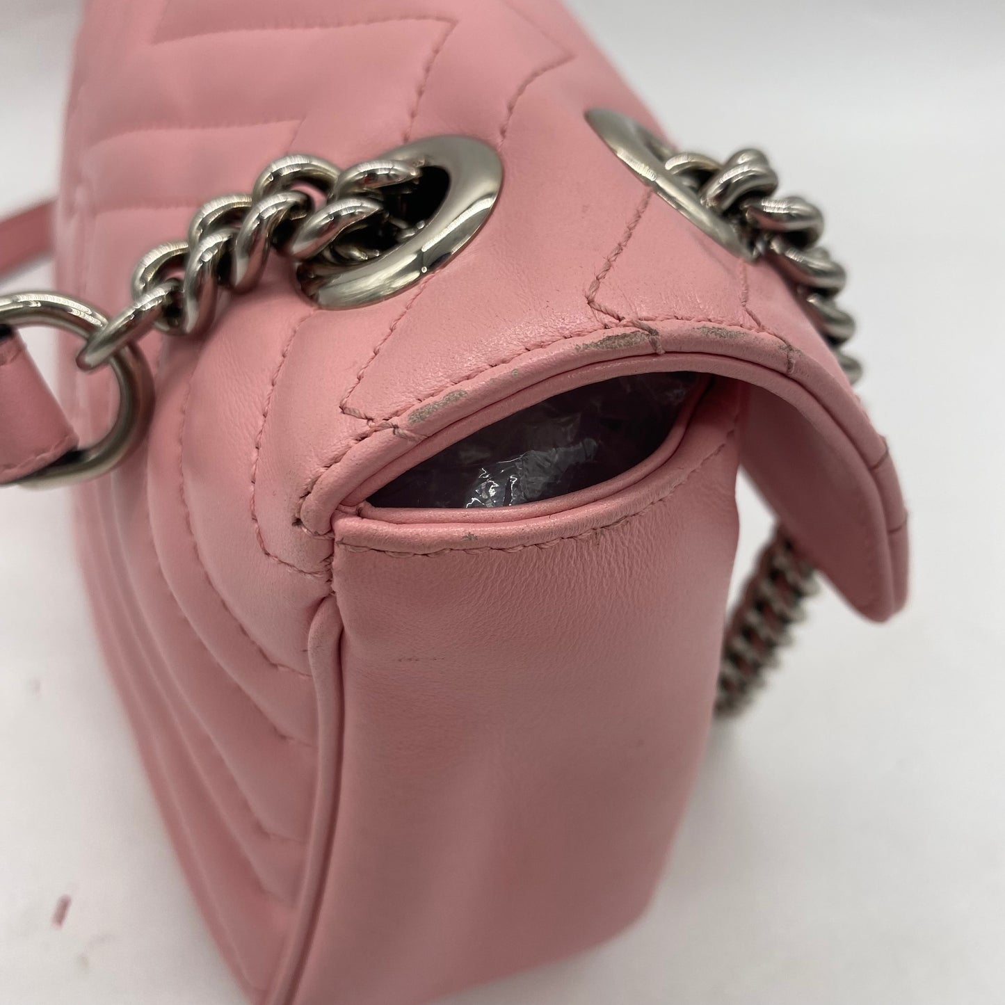 Gucci Pink Quilted Shoulder Bag