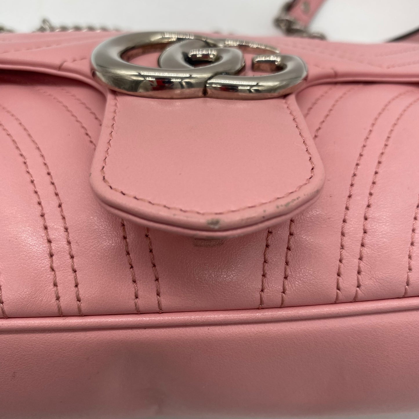 Gucci Pink Quilted Shoulder Bag