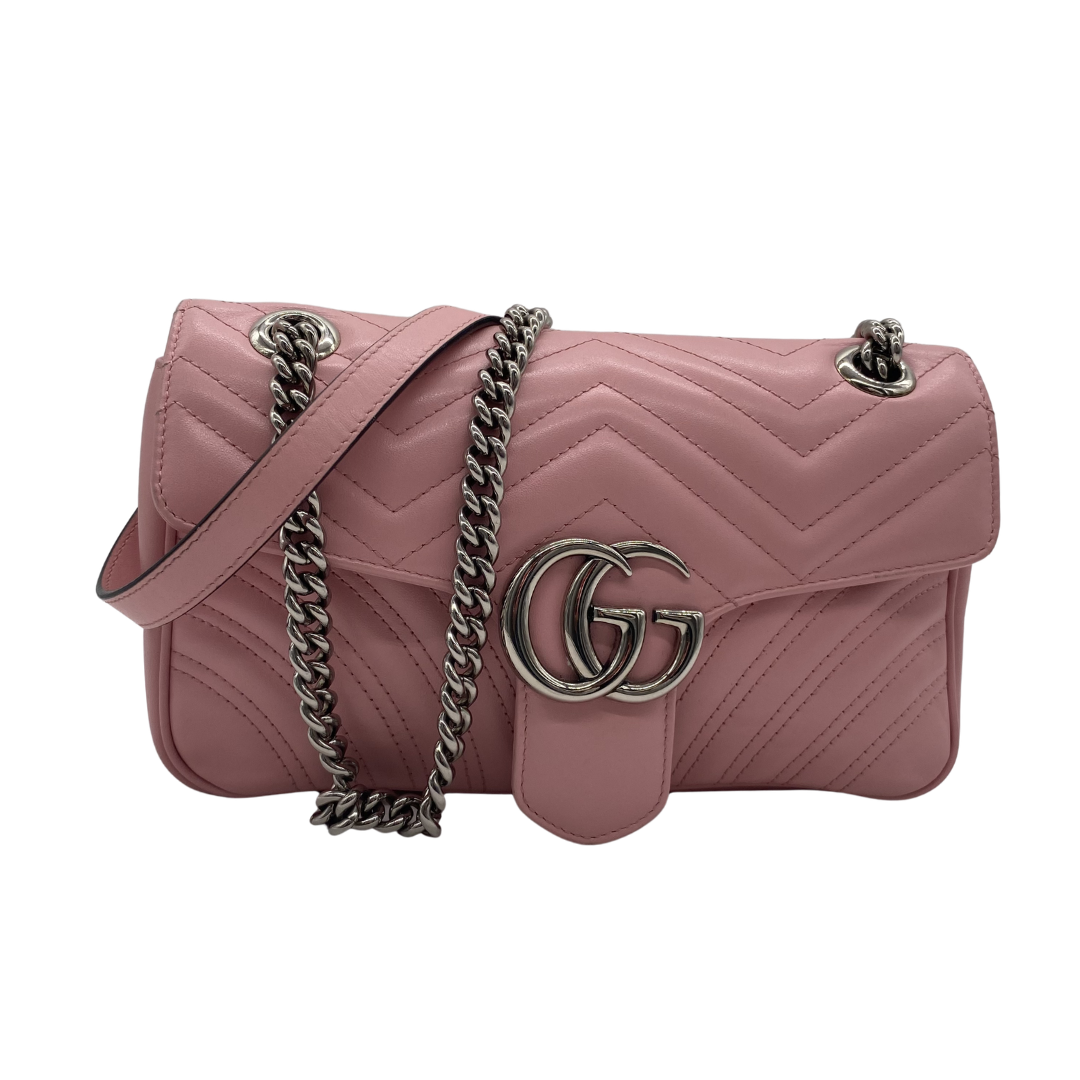 Gucci Pink Quilted Shoulder Bag