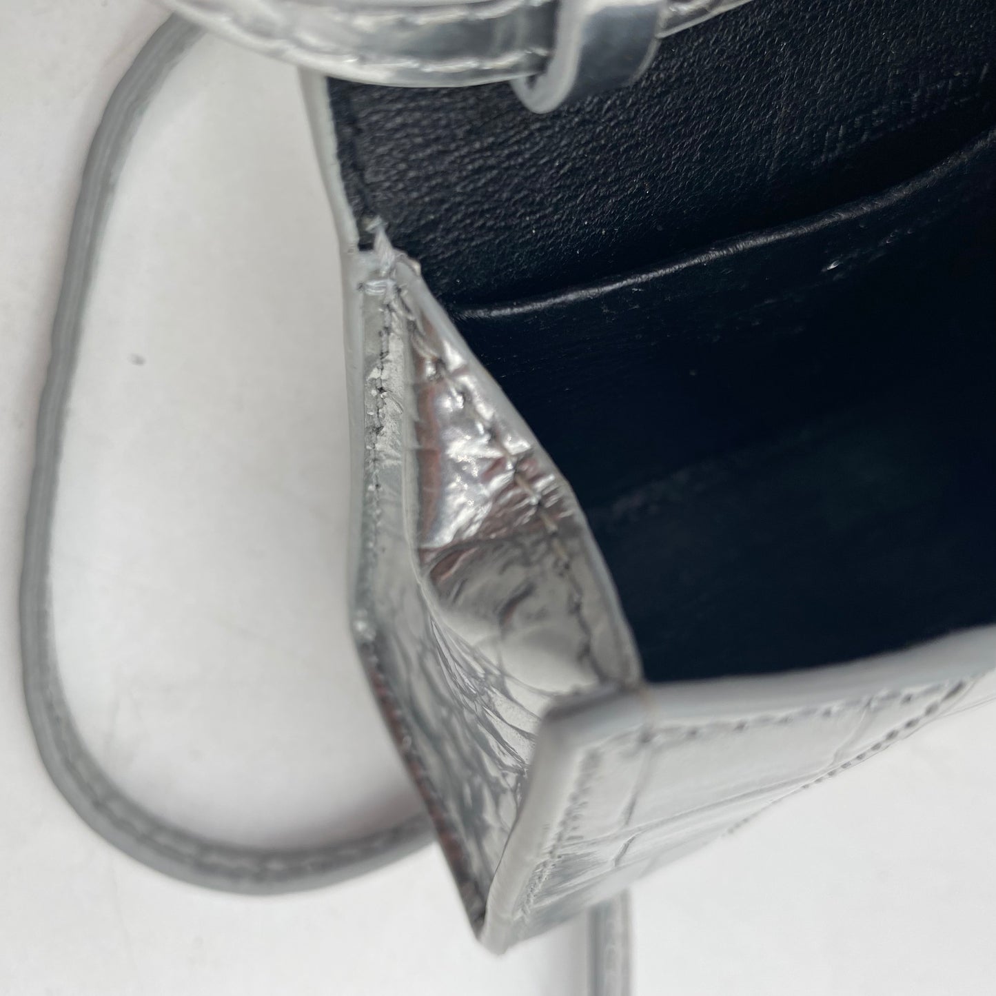 Balenciaga Silver  Mini Bag