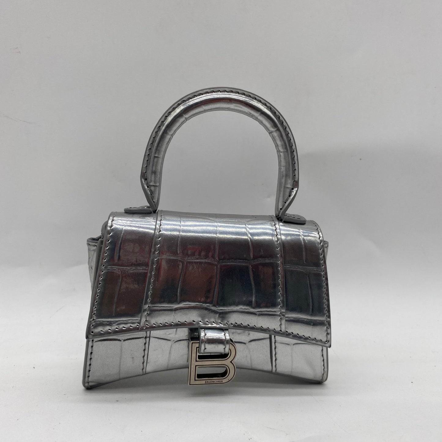Balenciaga Silver  Mini Bag