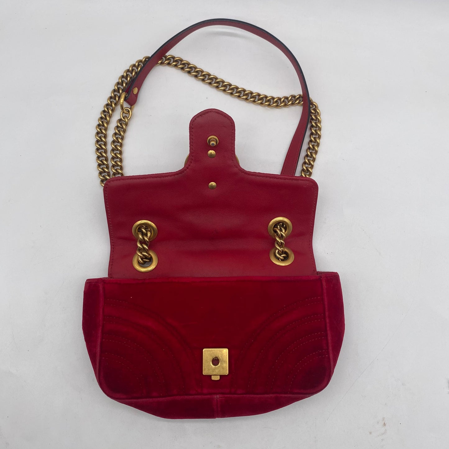 Gucci Velour Shoulder Bag