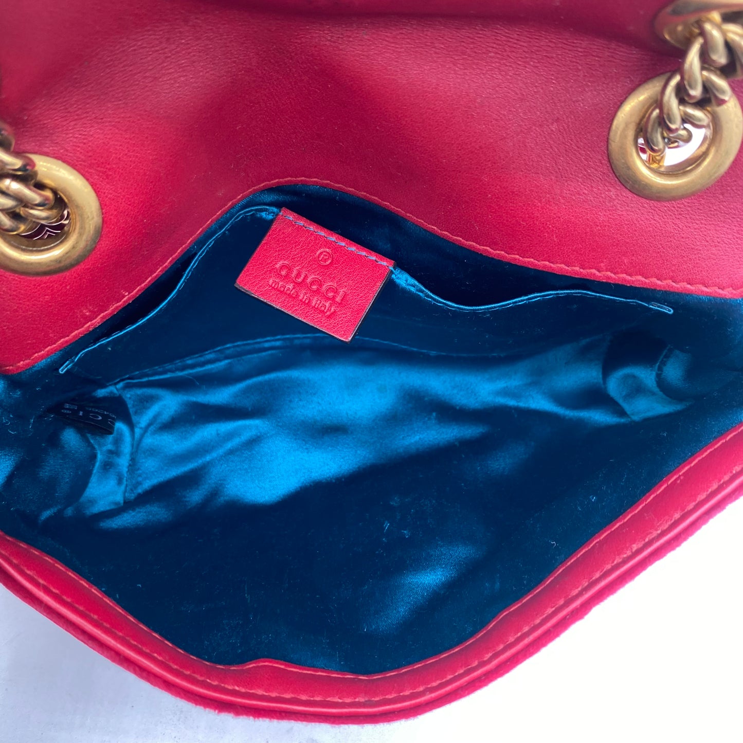 Gucci Velour Shoulder Bag