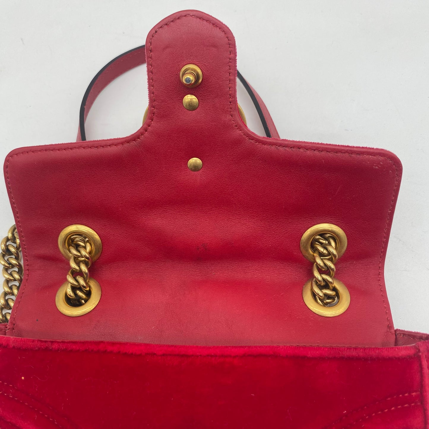 Gucci Velour Shoulder Bag
