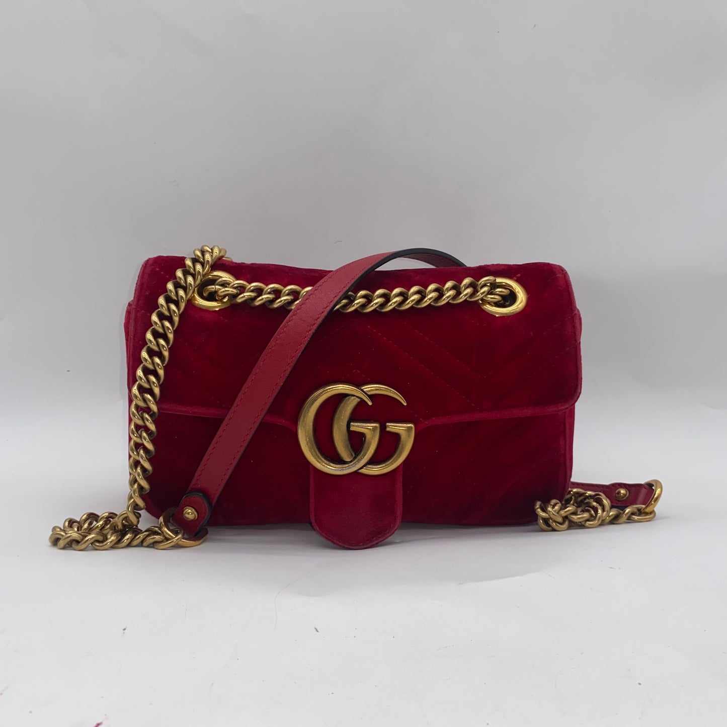 Gucci Velour Shoulder Bag