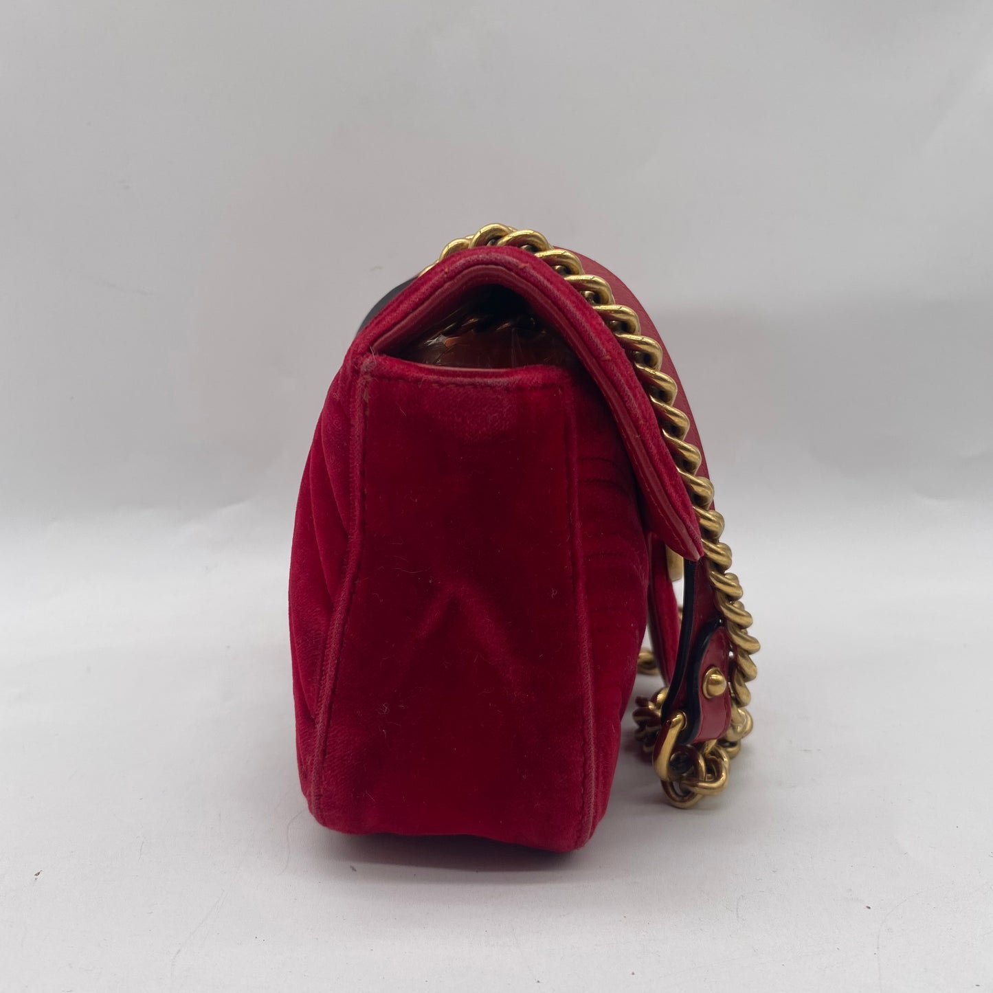 Gucci Velour Shoulder Bag