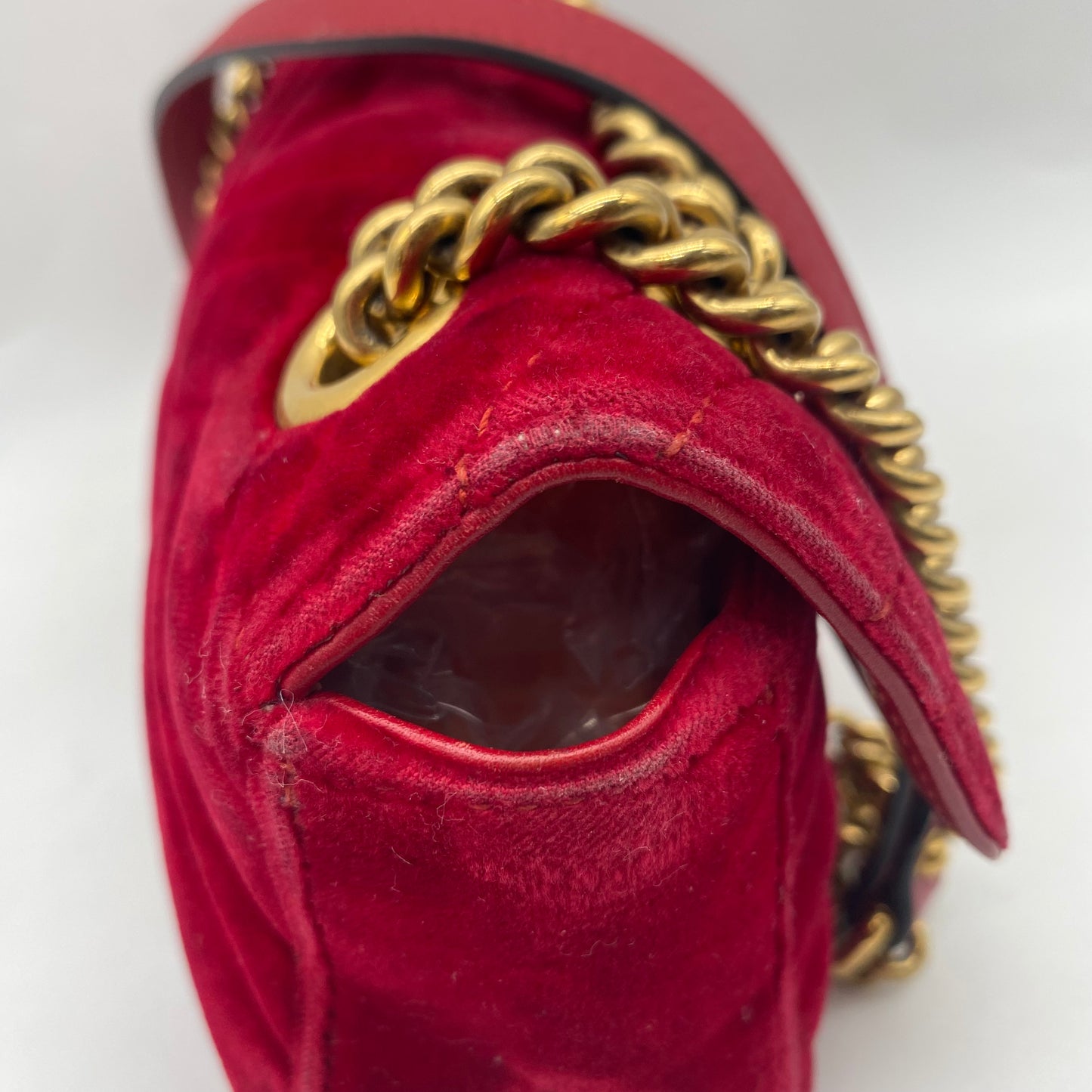 Gucci Velour Shoulder Bag