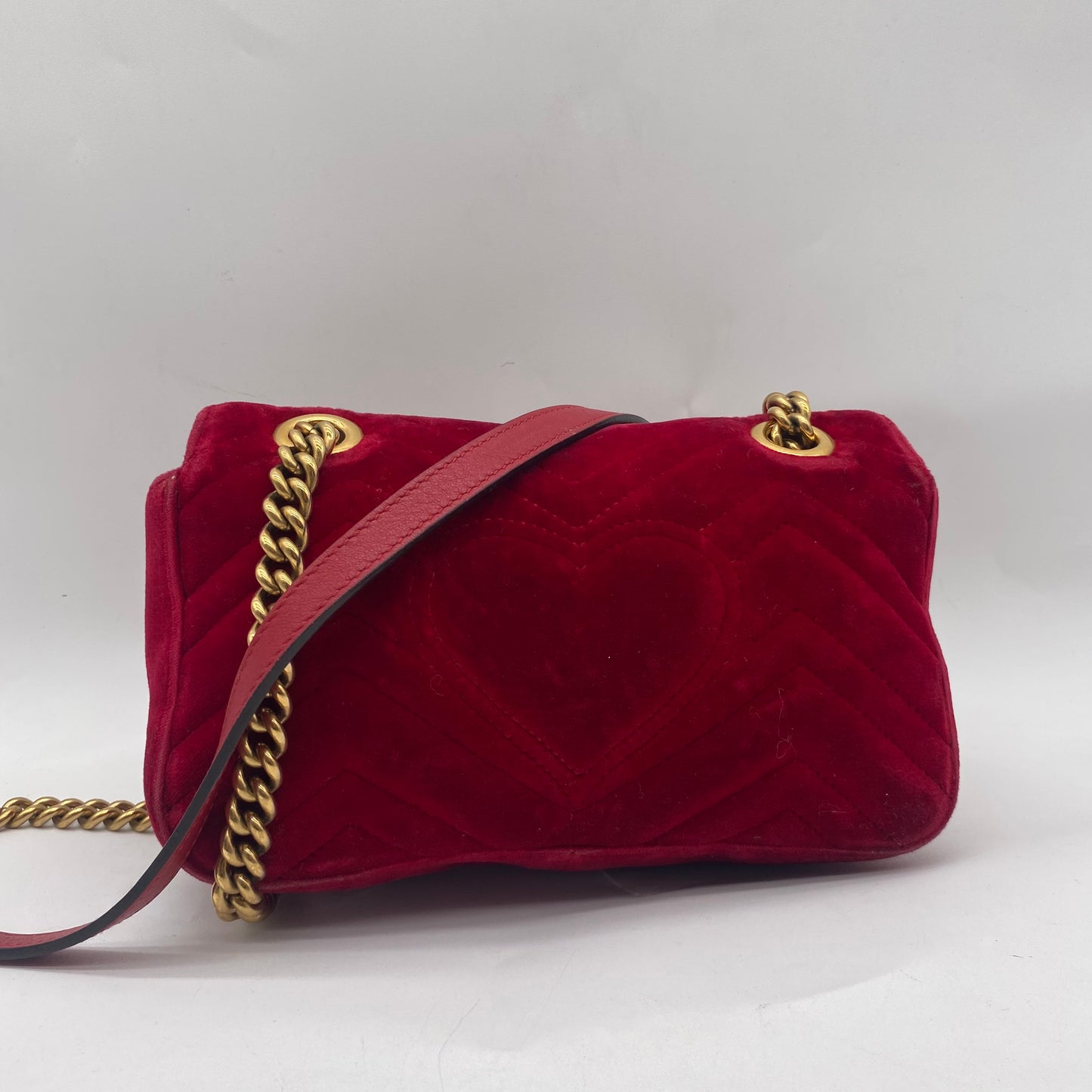 Gucci Velour Shoulder Bag