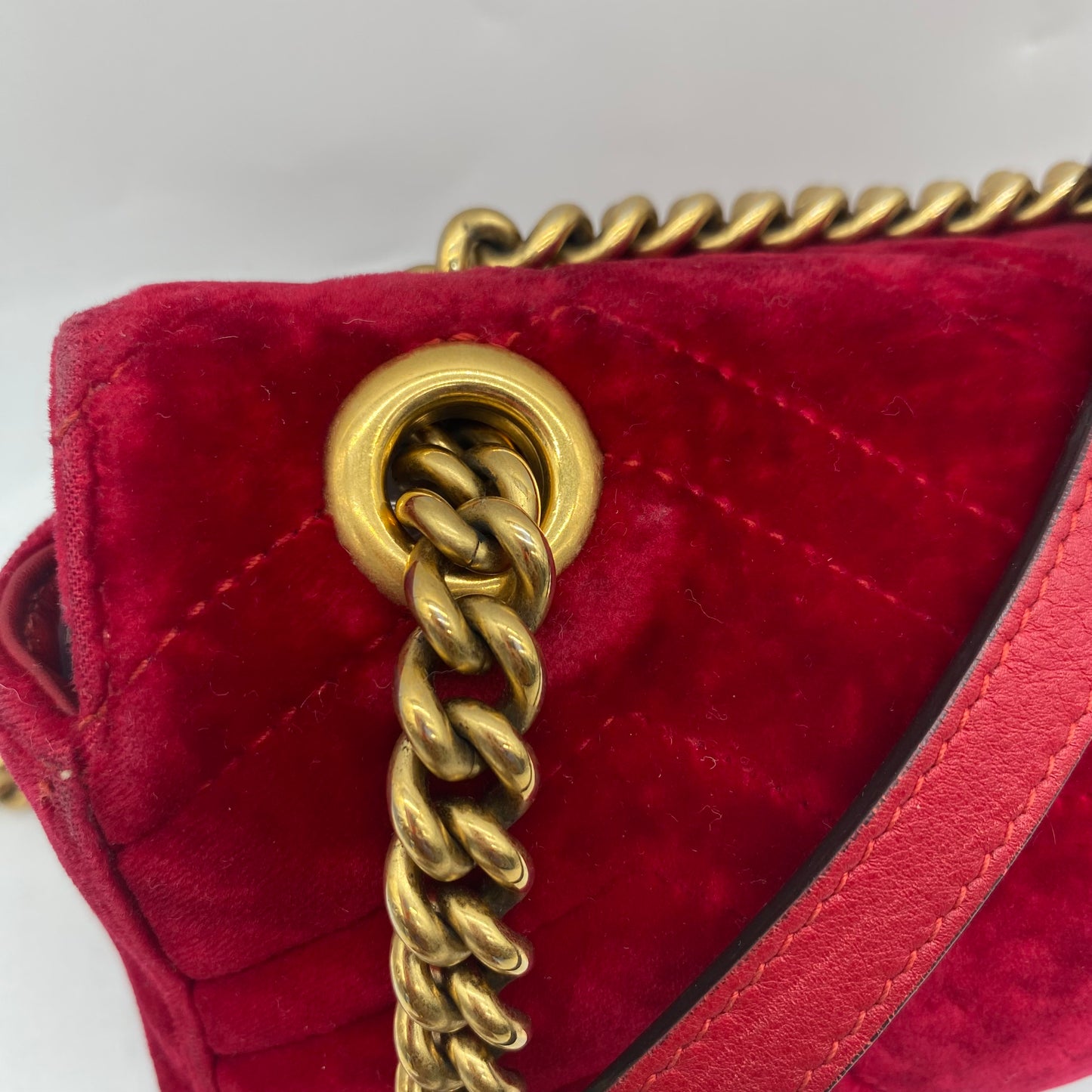 Gucci Velour Shoulder Bag