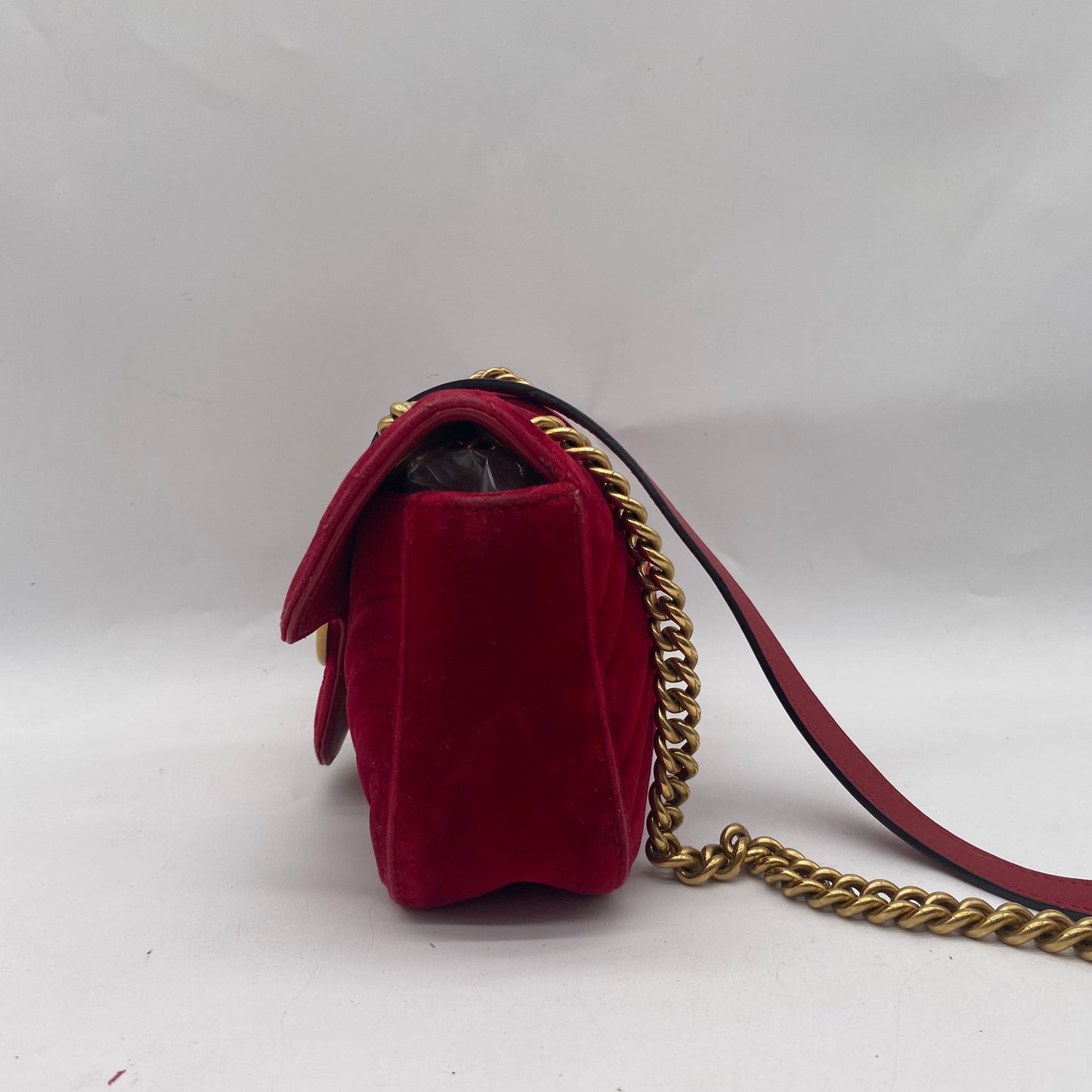 Gucci Velour Shoulder Bag