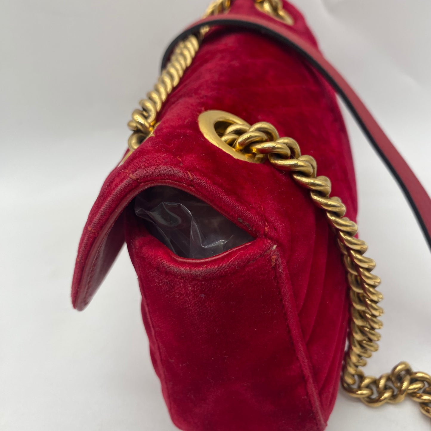 Gucci Velour Shoulder Bag