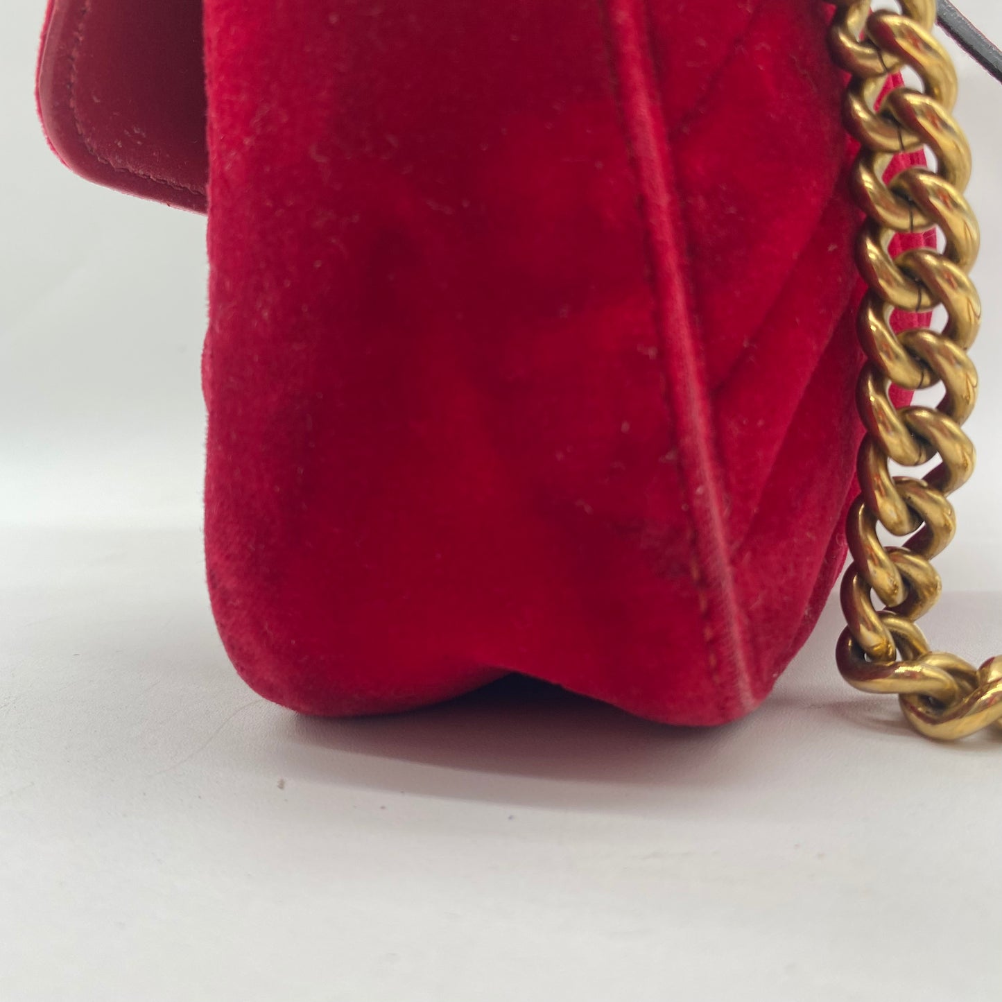 Gucci Velour Shoulder Bag
