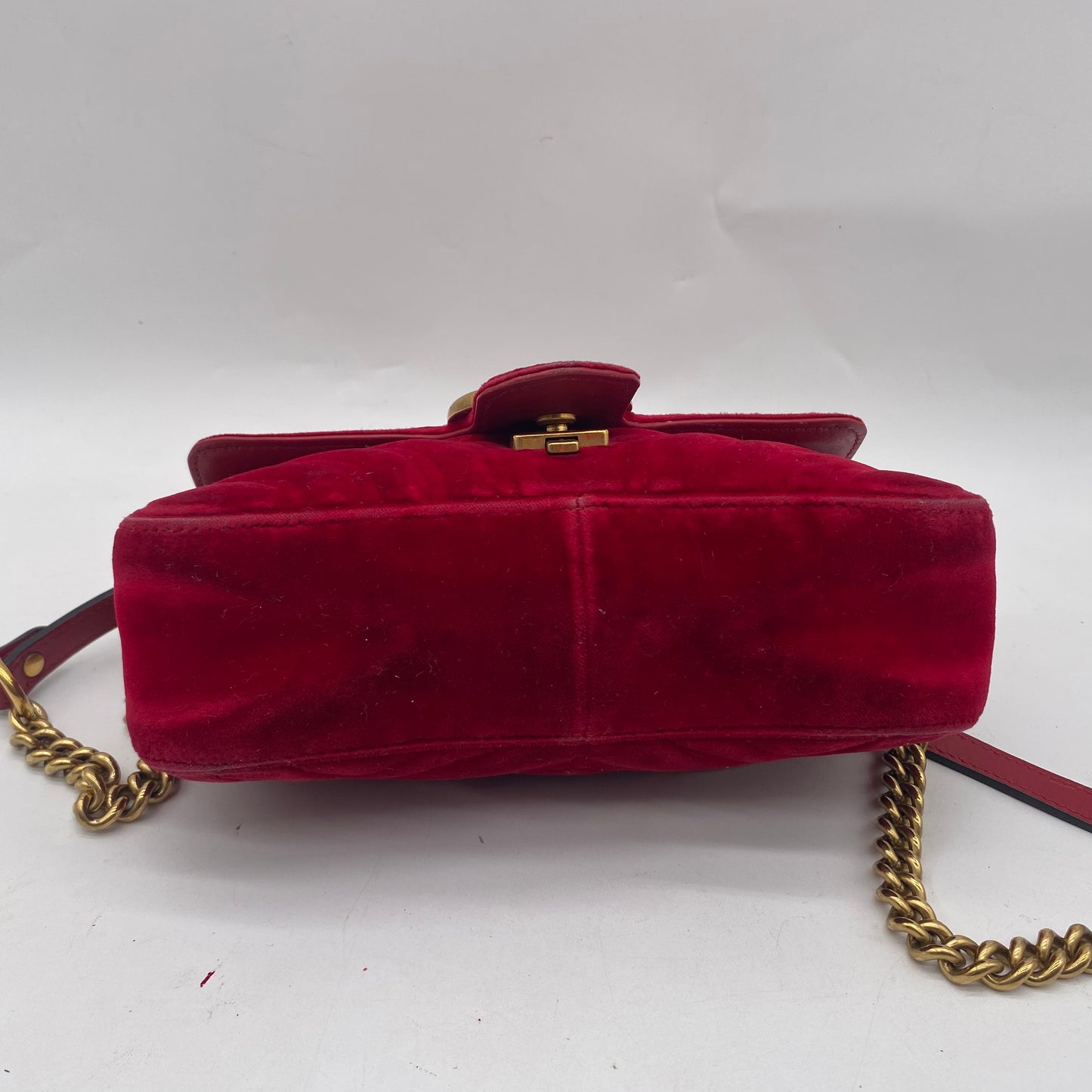 Gucci Velour Shoulder Bag
