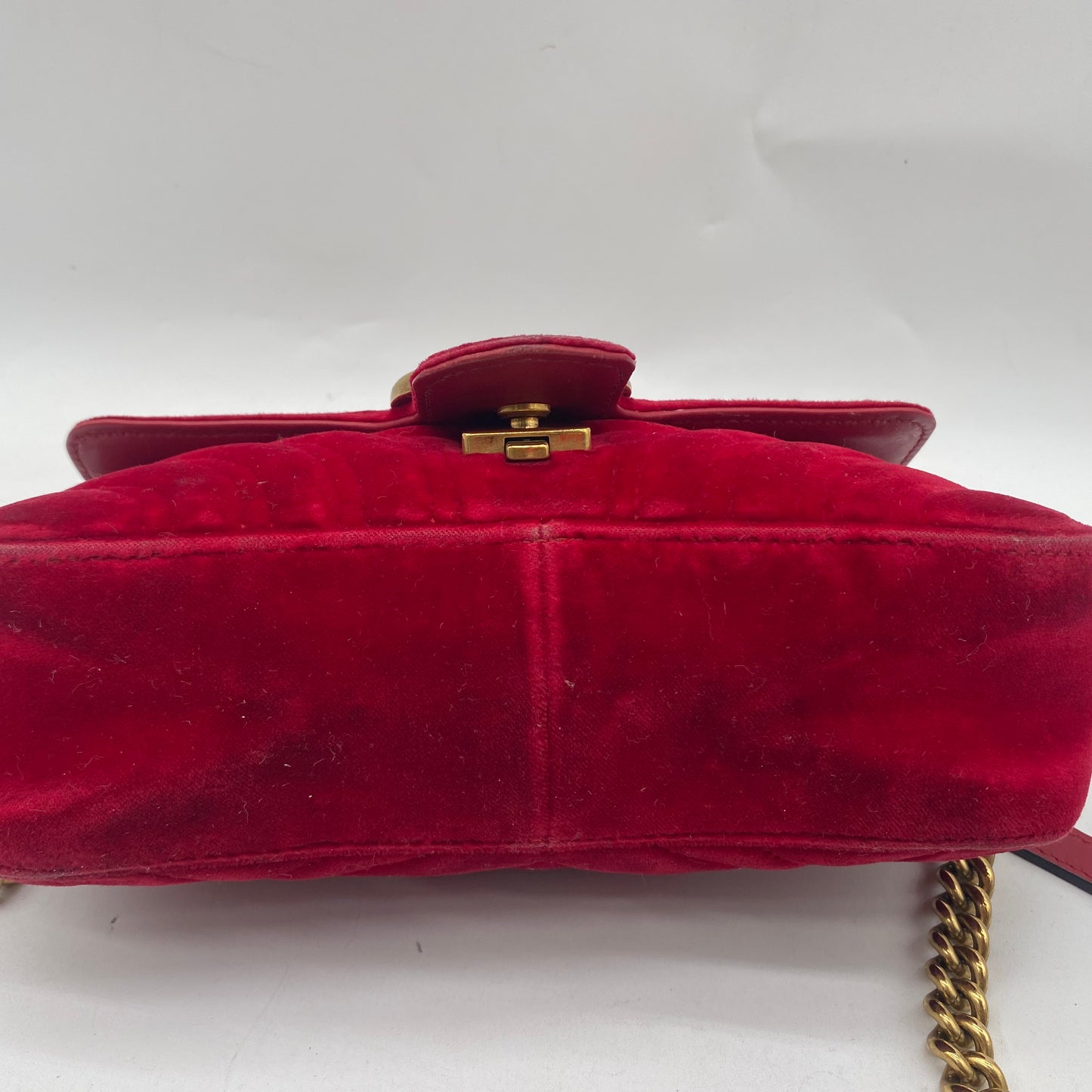 Gucci Velour Shoulder Bag