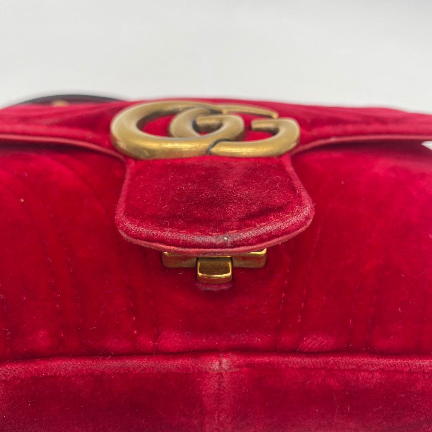 Gucci Velour Shoulder Bag