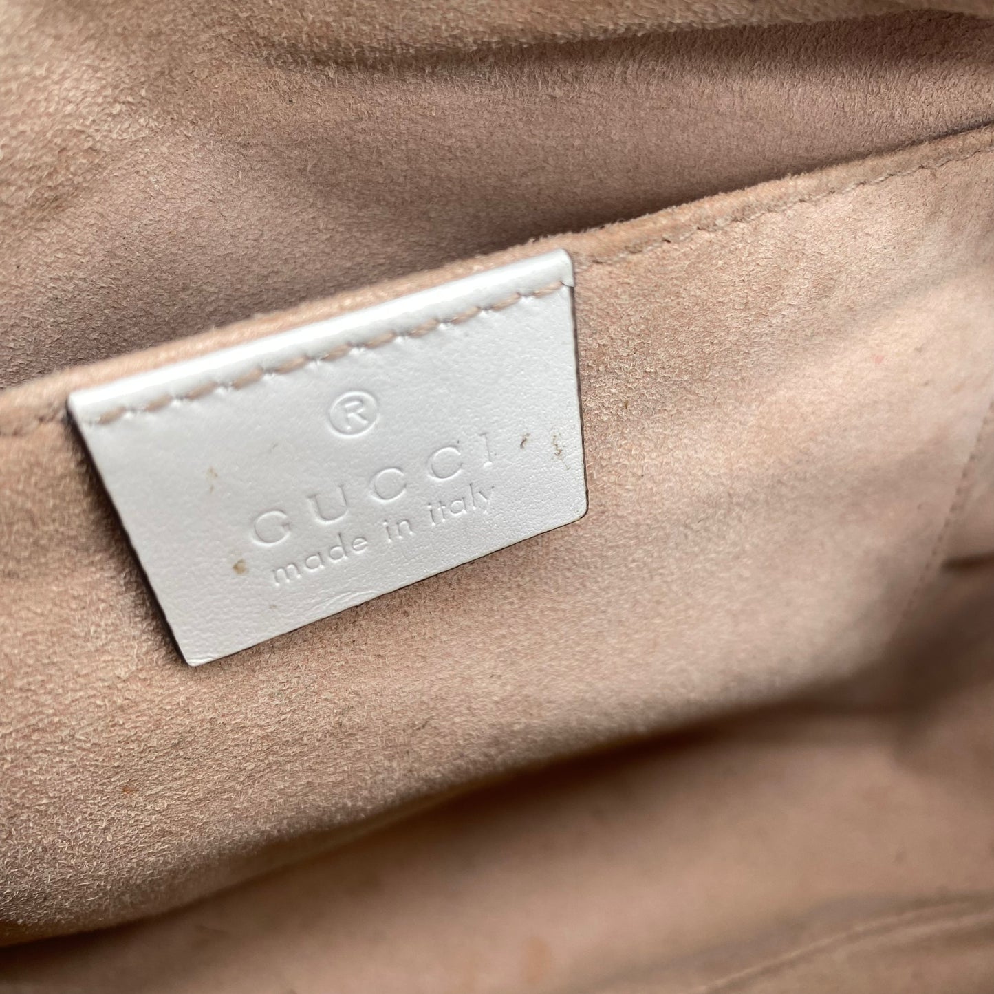 Gucci Creme Leather Shoulder Bag