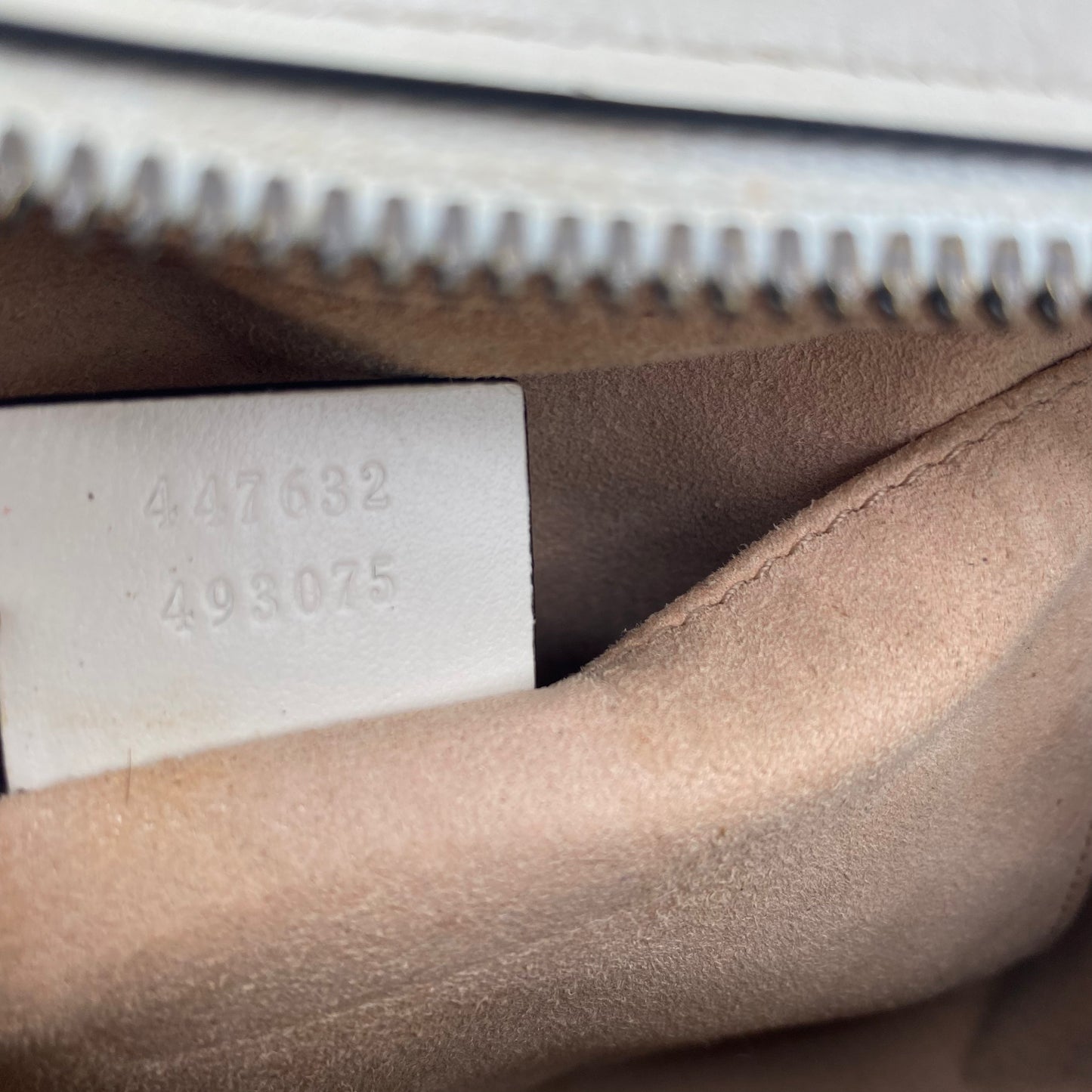Gucci Creme Leather Shoulder Bag