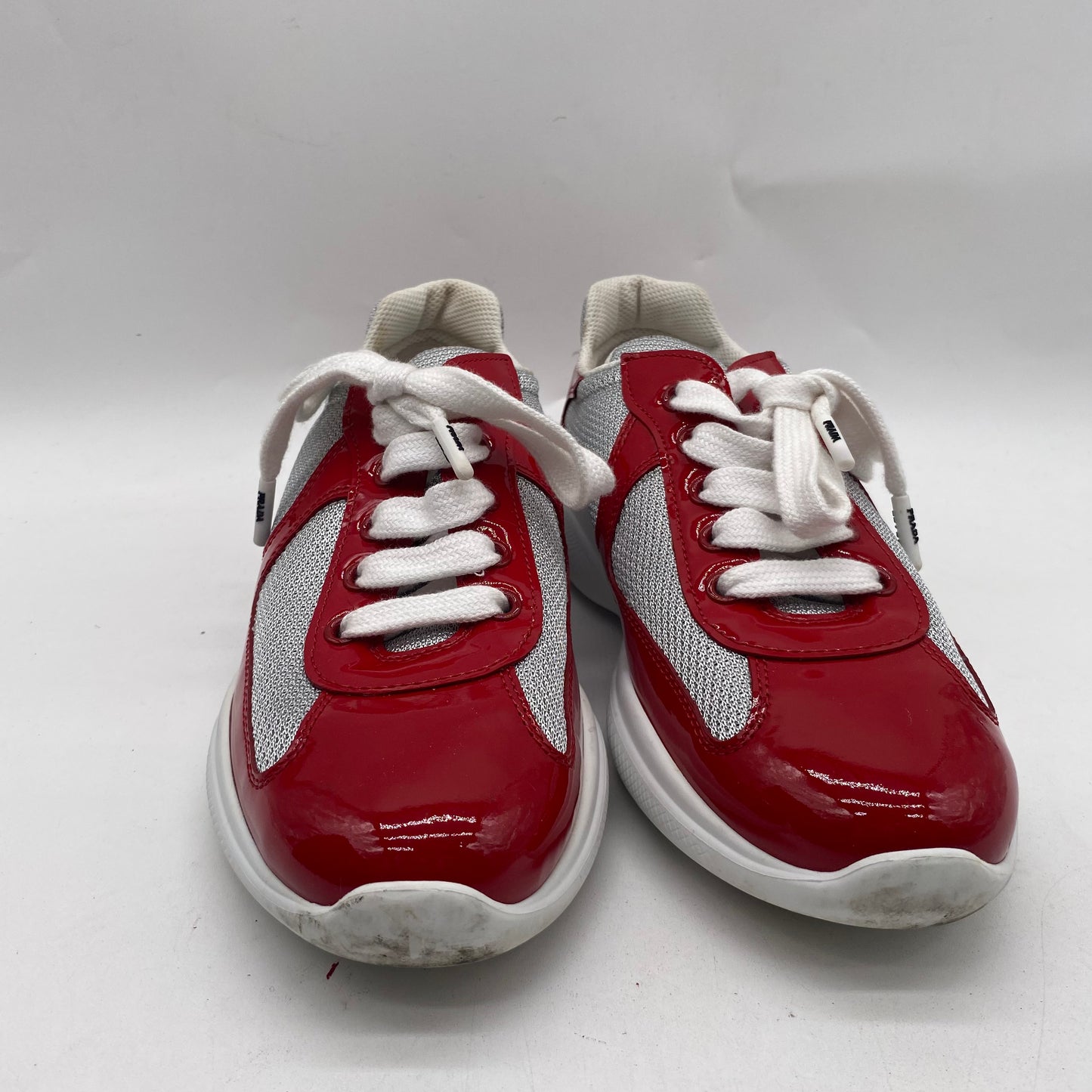Prada Unisex Red/White Sneakers