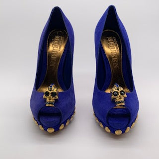 Alexander McQueen Blue Heel