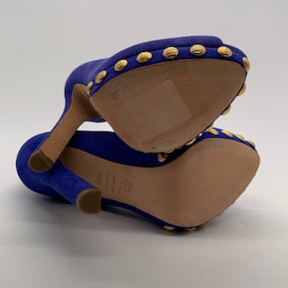 Alexander McQueen Blue Heel