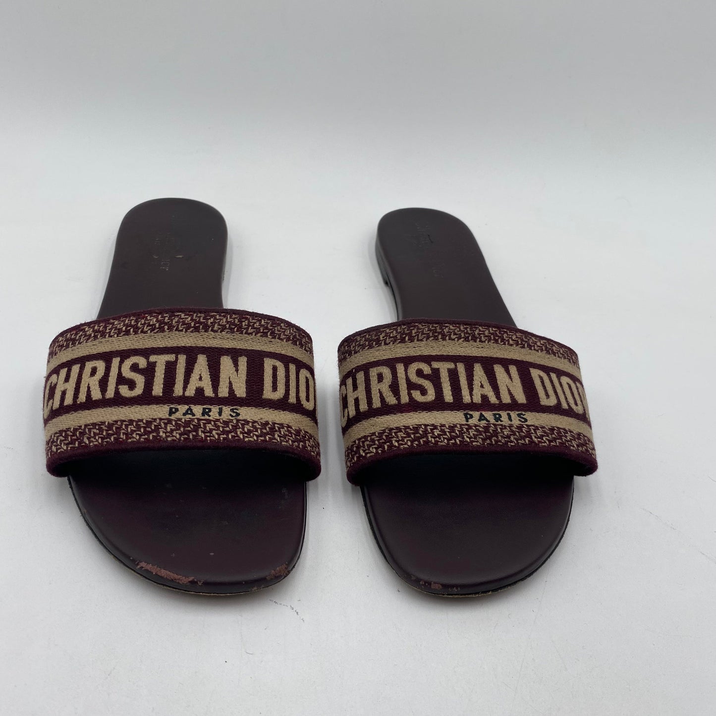 Dior Burgundy Slides