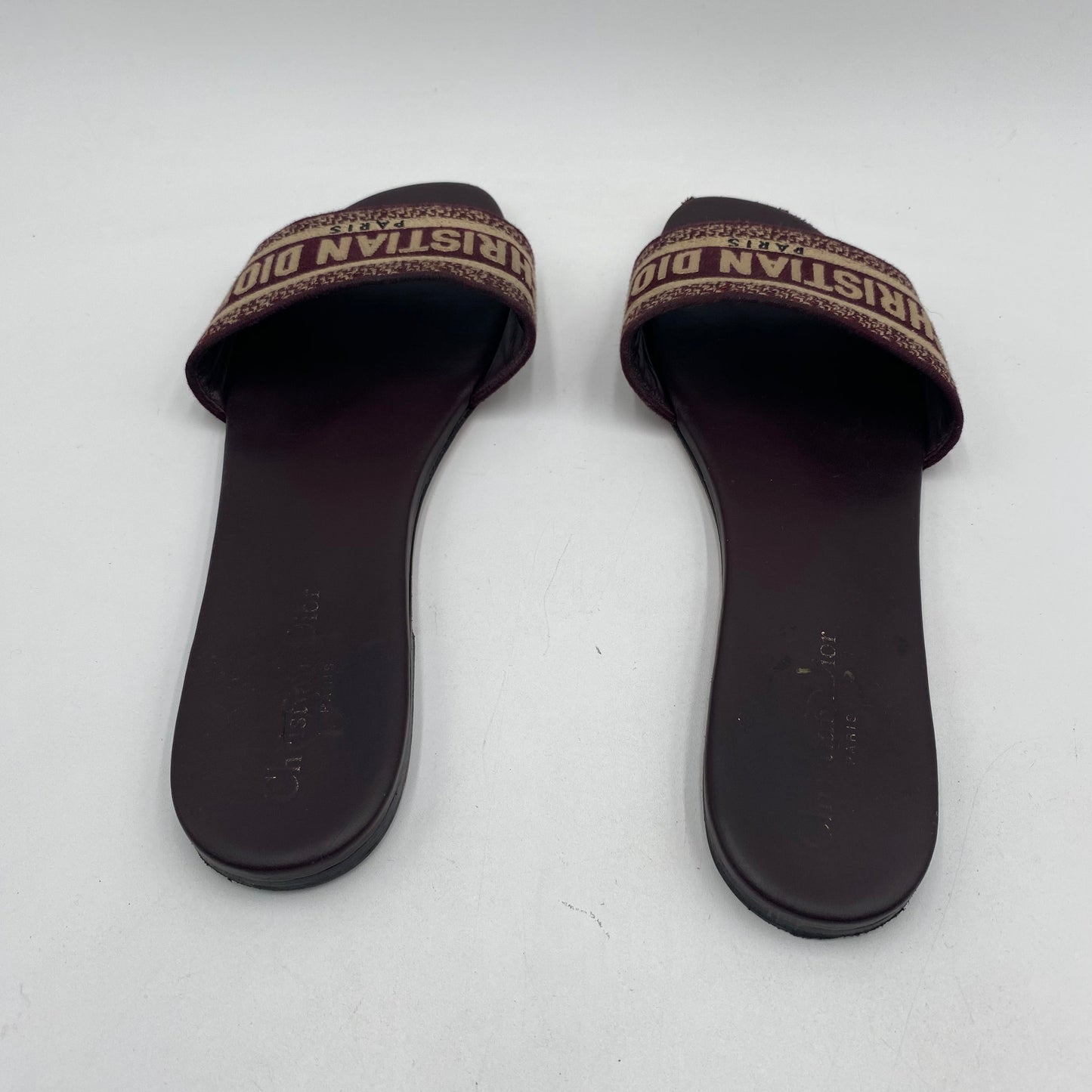 Dior Burgundy Slides