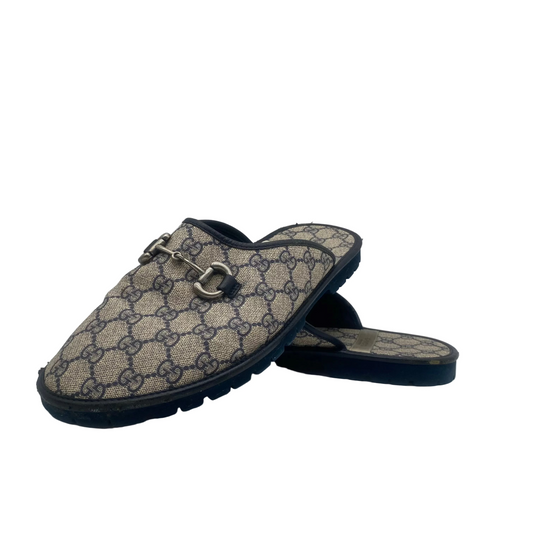 Gucci Men's Monogram Slippers