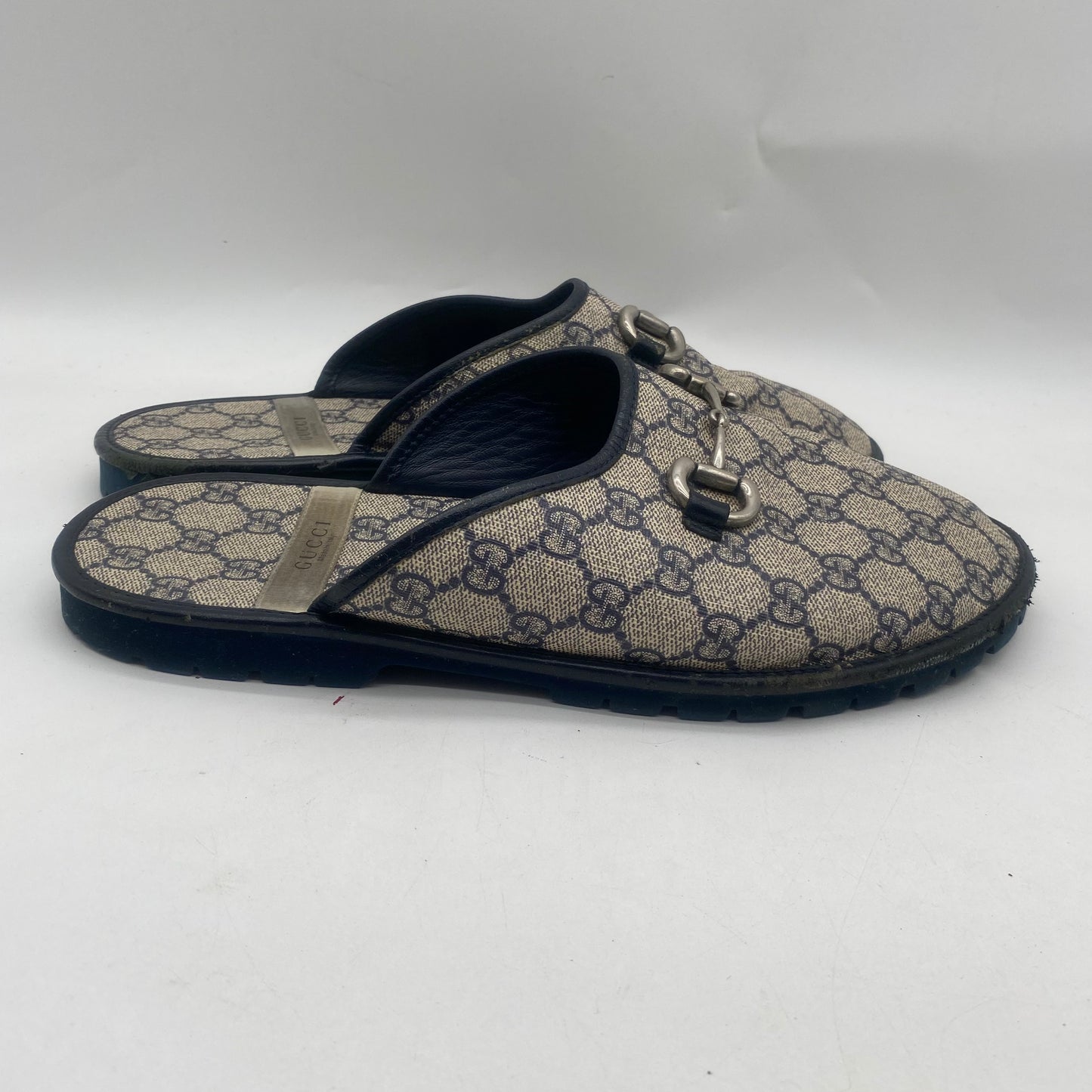 Gucci Men's Monogram Slippers