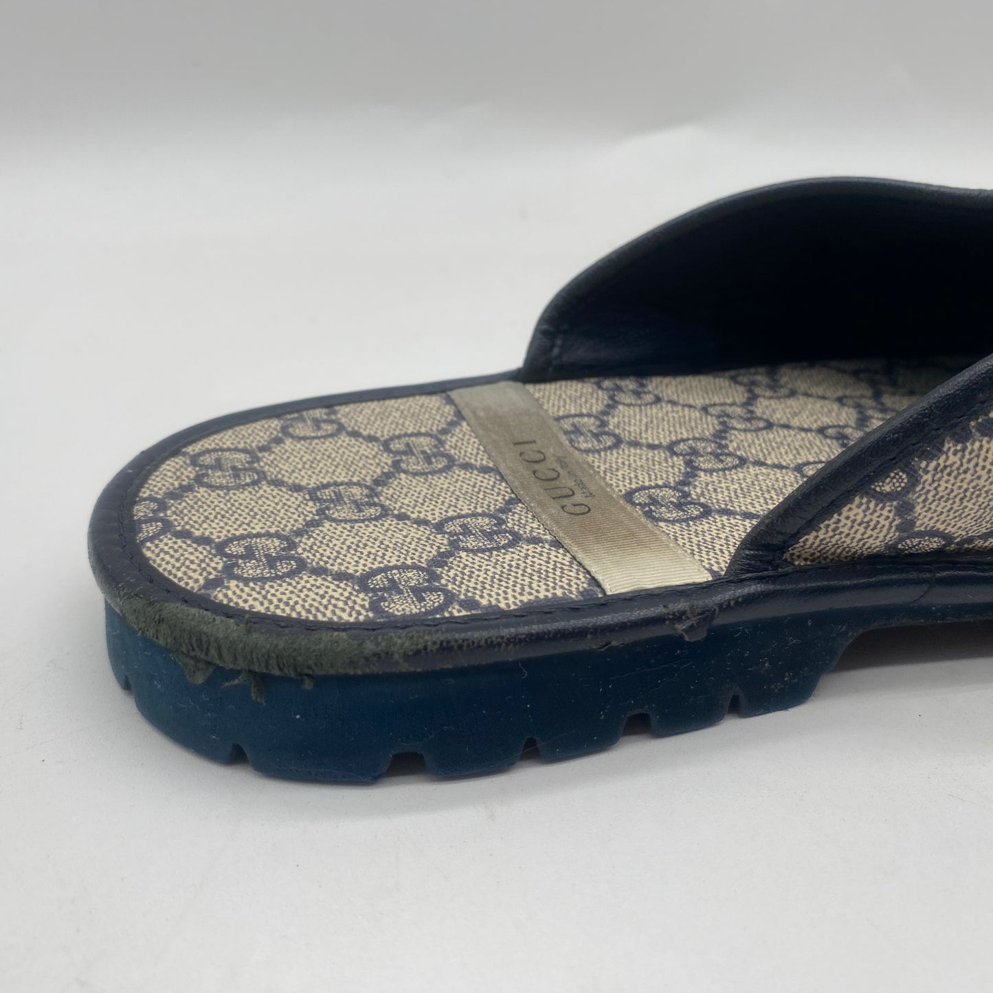 Gucci Men's Monogram Slippers