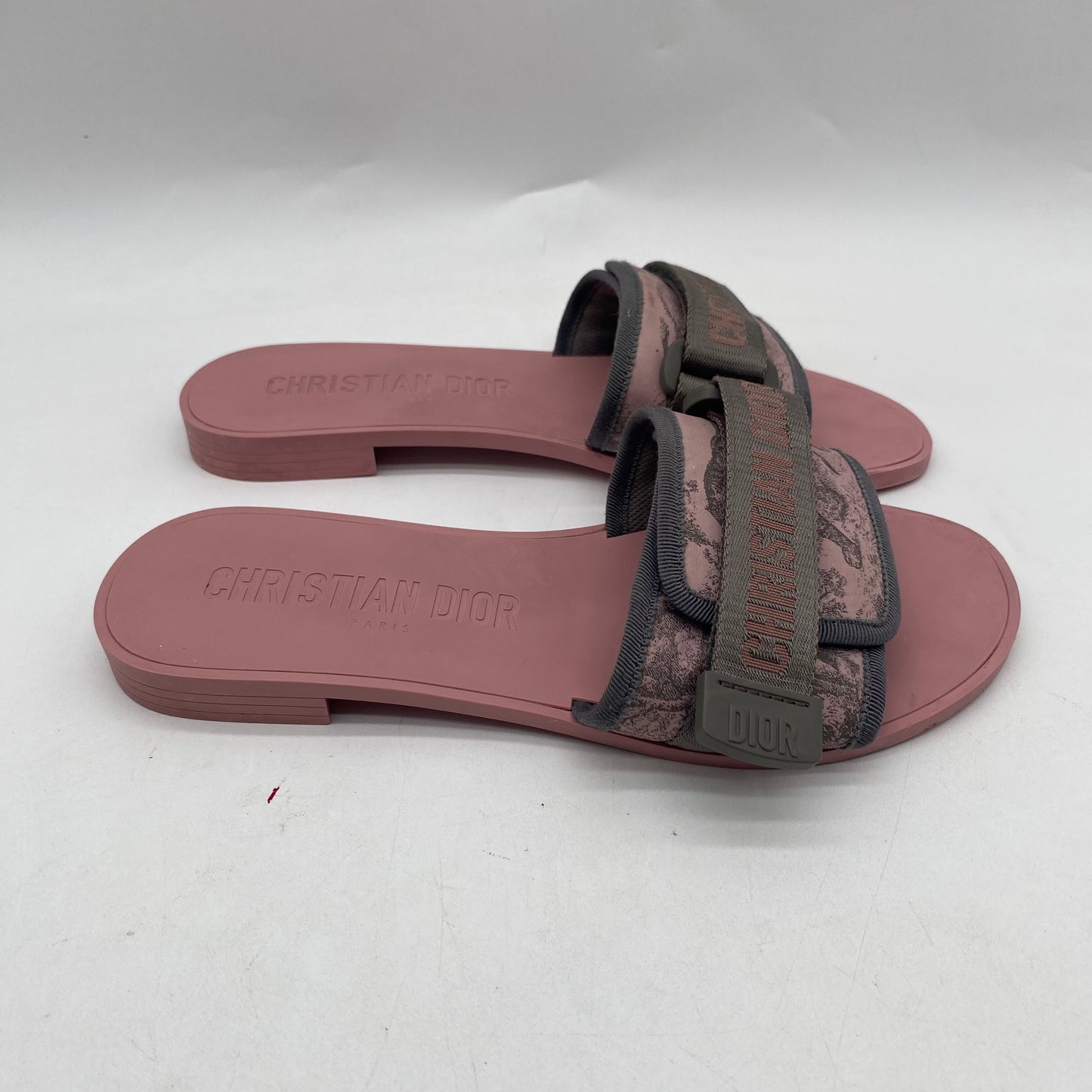 Dior Pink Slide Sandals