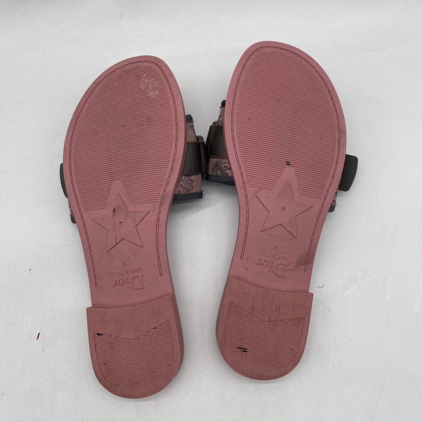 Dior Pink Slide Sandals