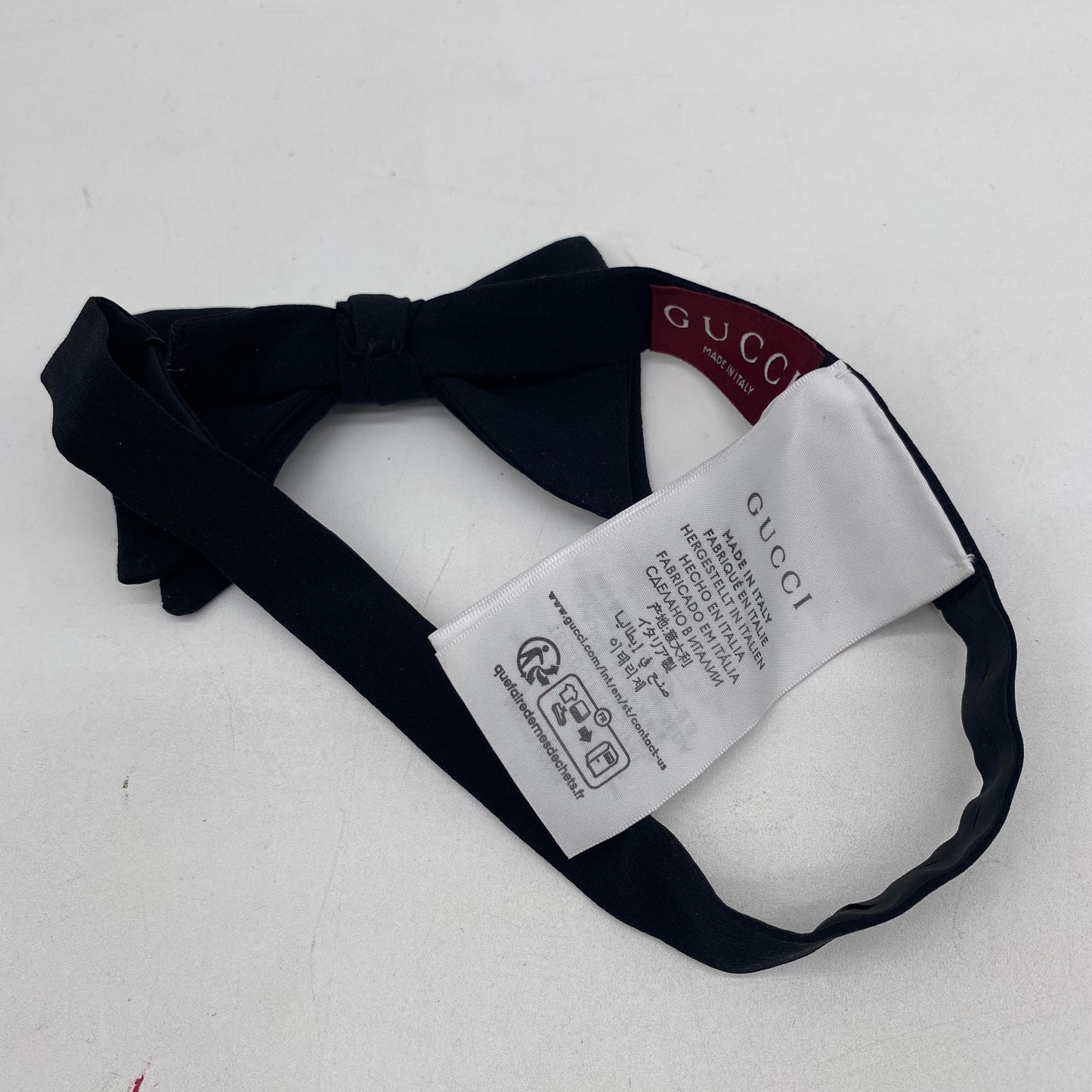 Gucci Black Bow Tie