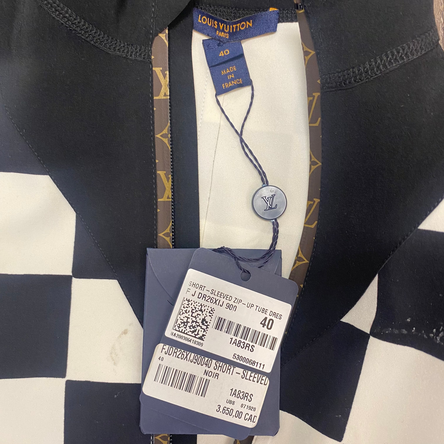 Louis Vuitton Black/White Dress