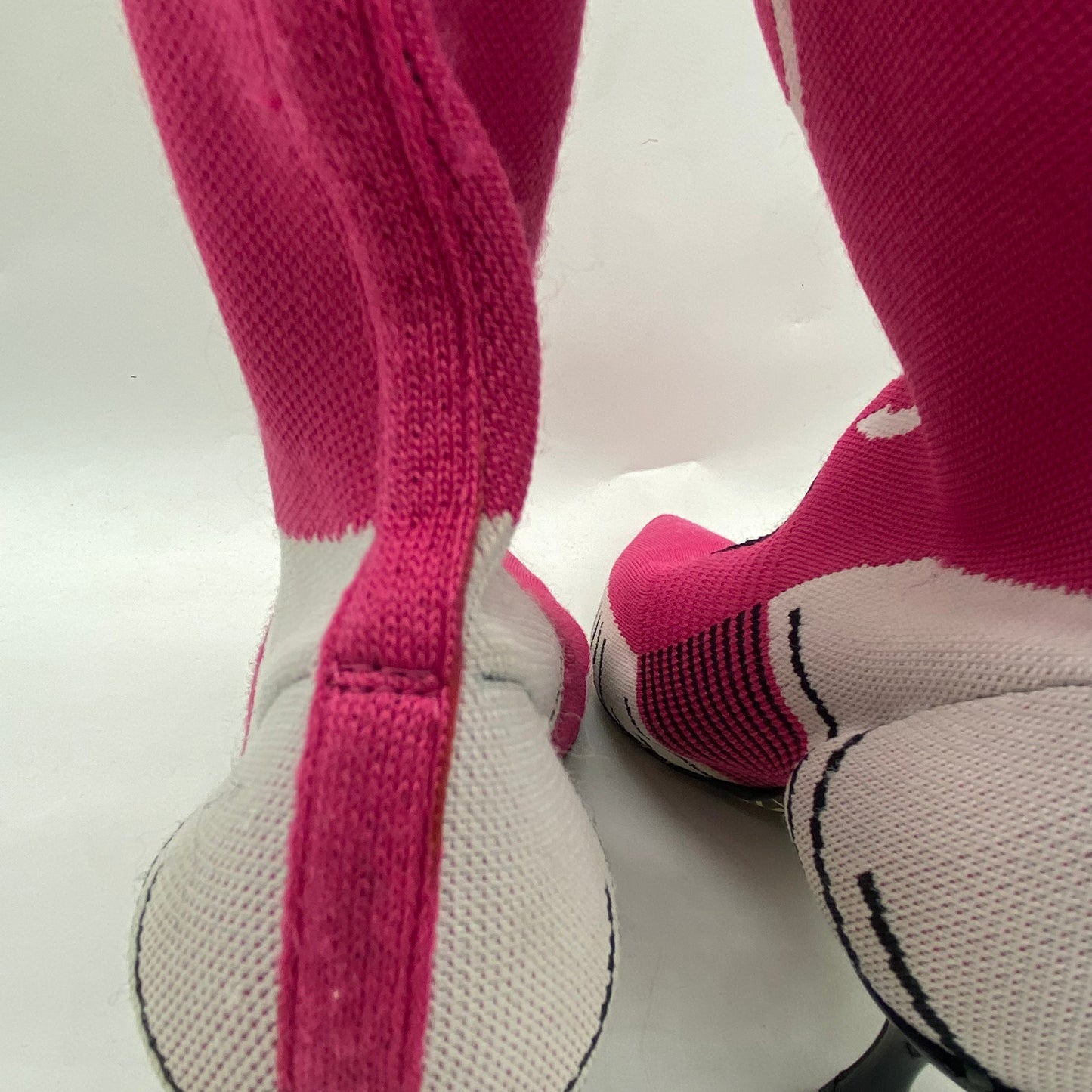 Dolce & Gabbana Pink Knit Boots