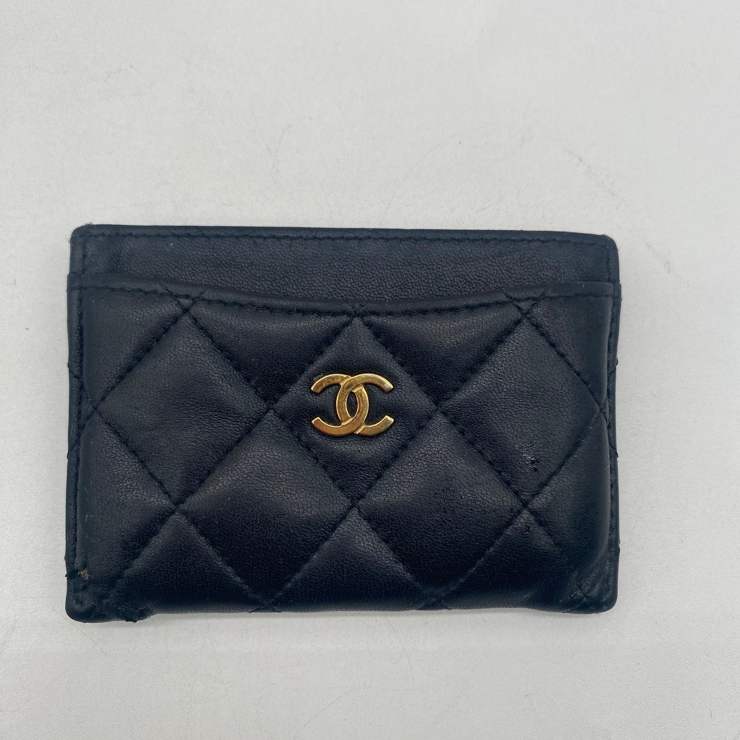 Chanel Black Lambskin Cardholder Wallet