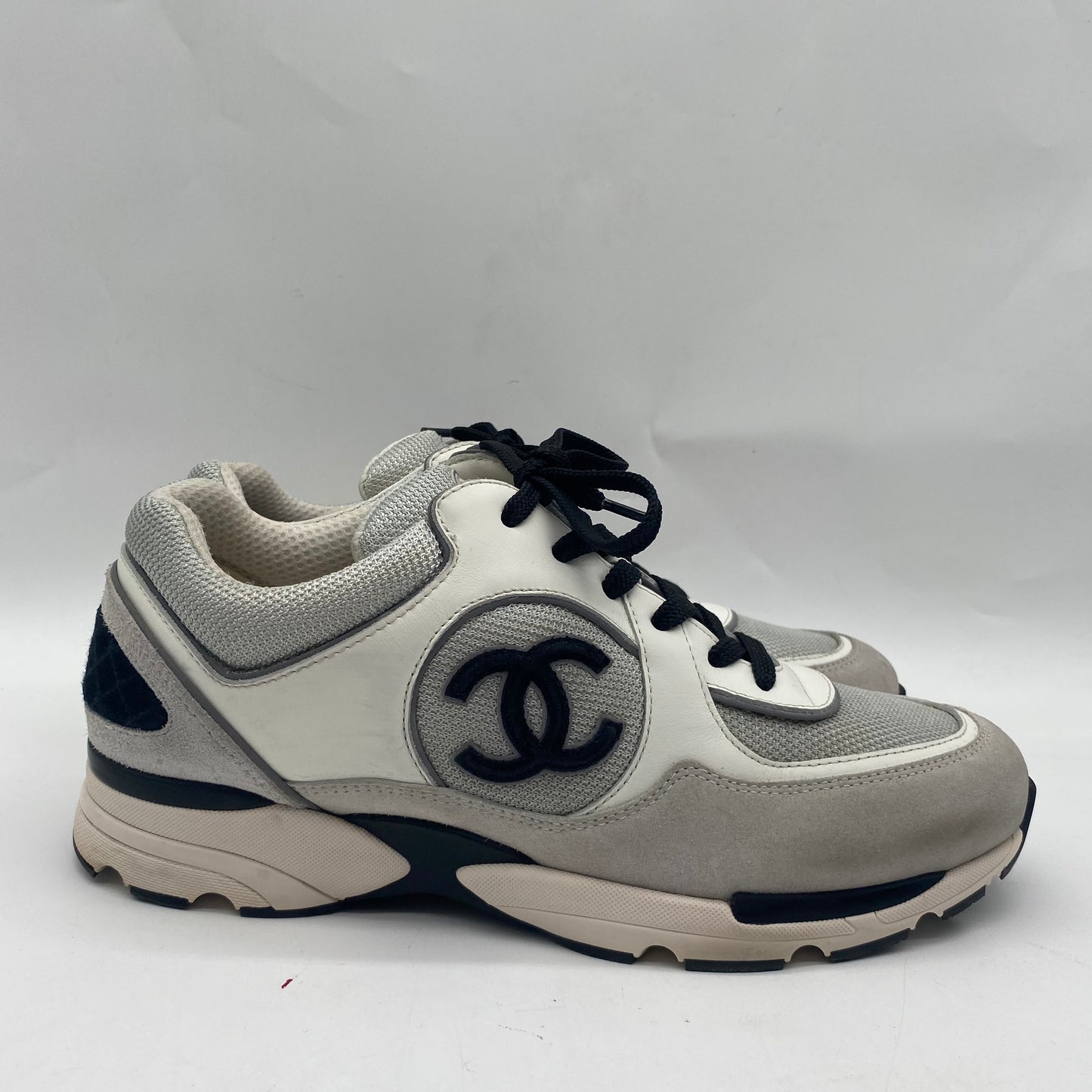 Chanel Grey/White Men's Sneakers
