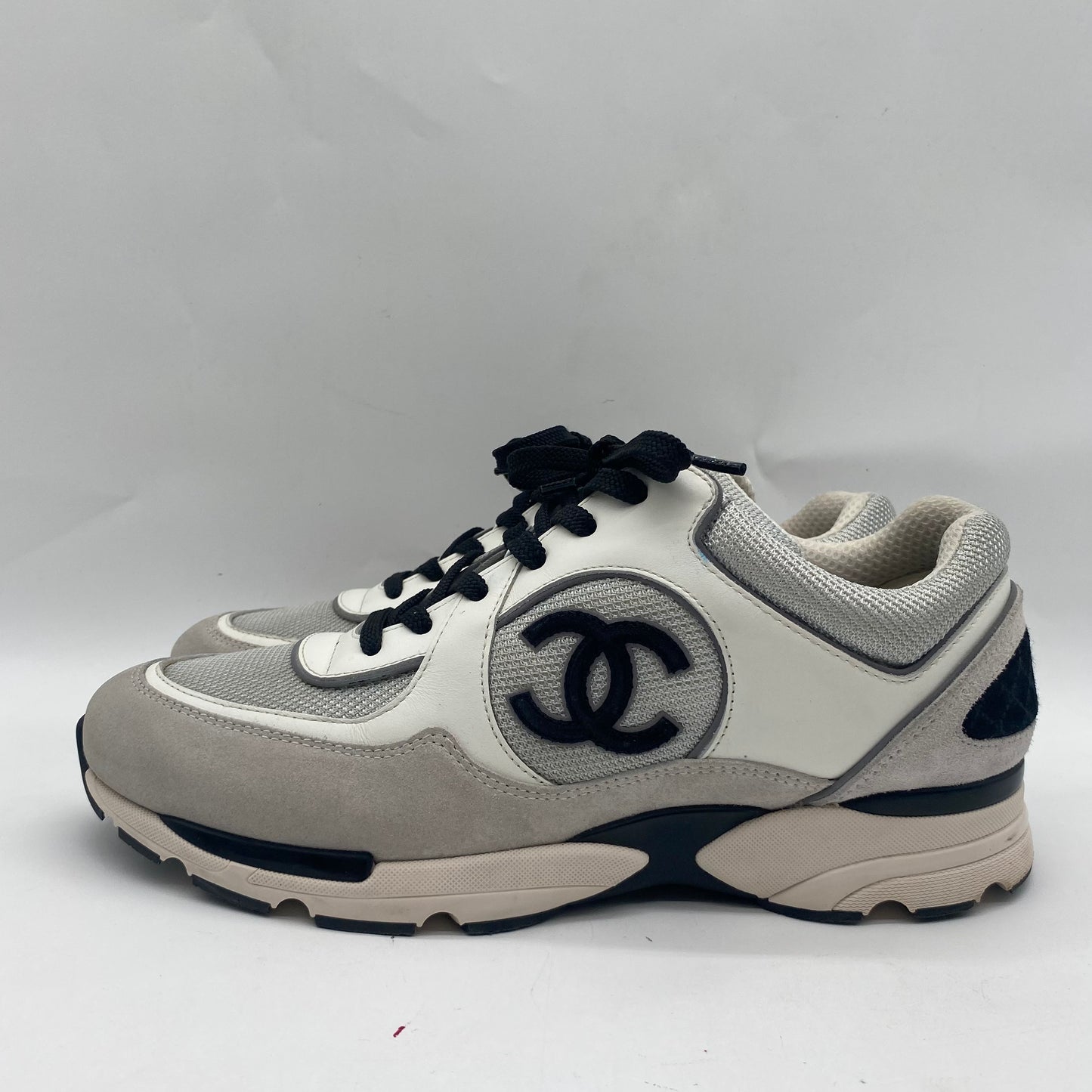 Chanel Grey/White Men's Sneakers