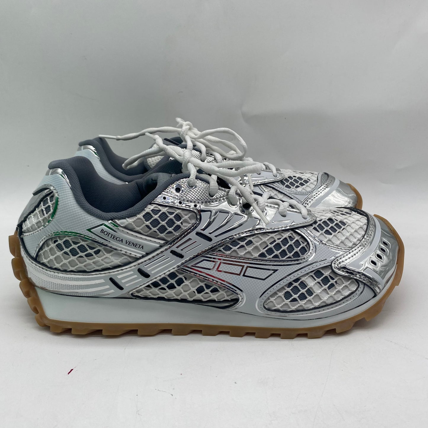 Bottega Veneta Silver Sneakers