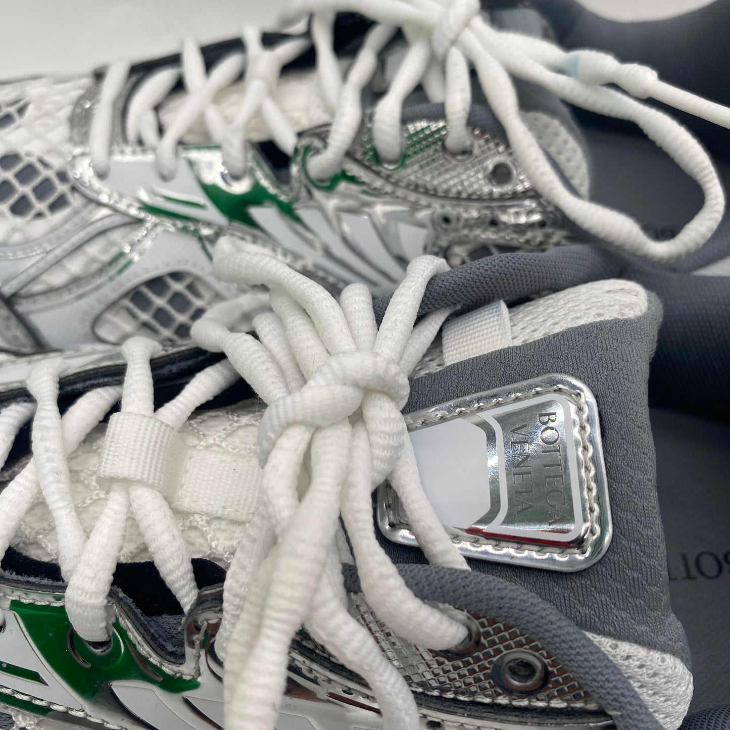 Bottega Veneta Silver Sneakers