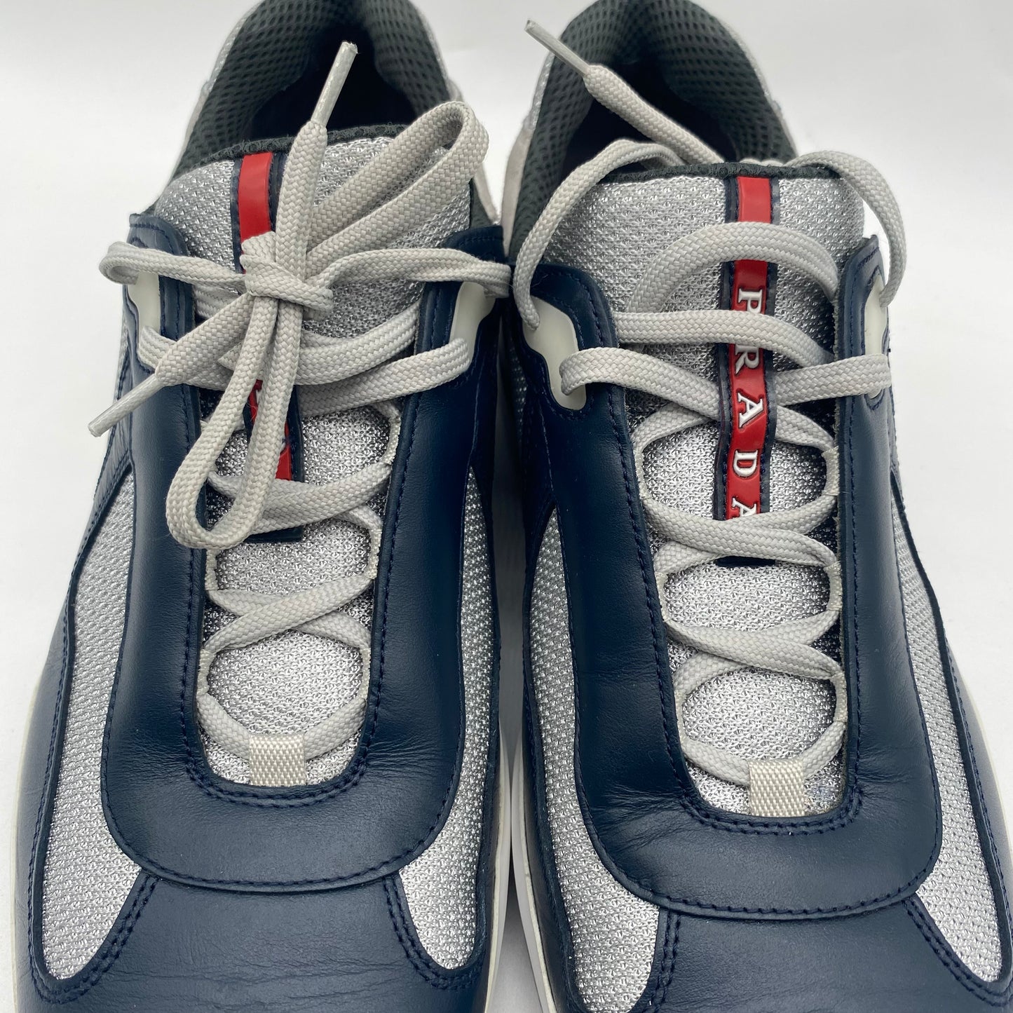 Prada Men's Navy/Gray Sneakers