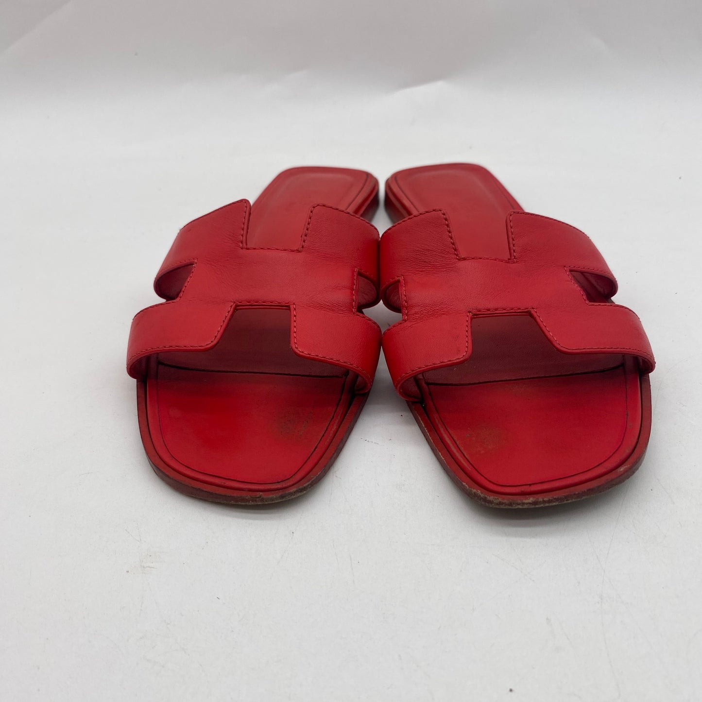 Hermes Red Sandals